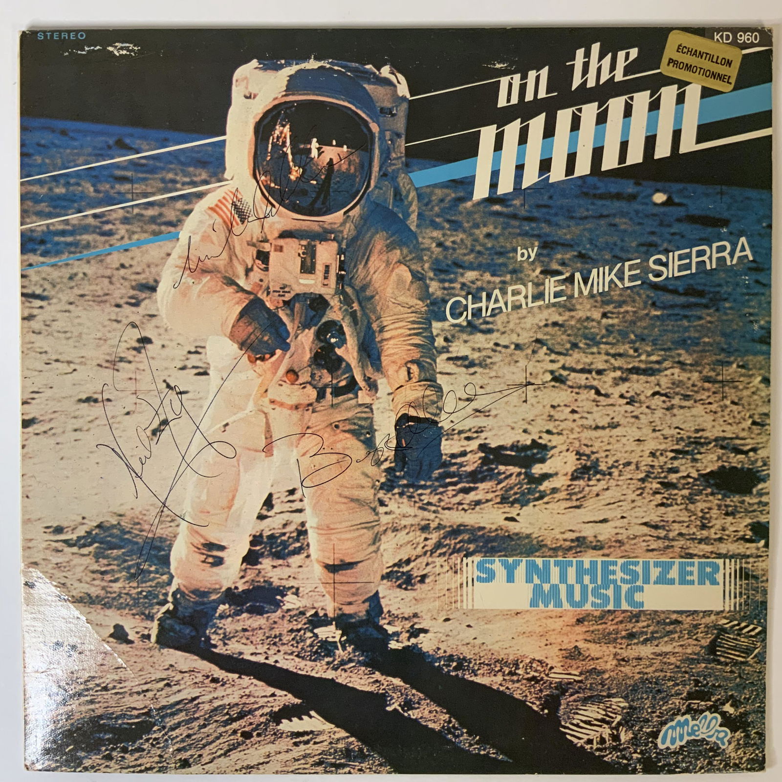 Apollo 11 Autographed Album Cover, Armstrong, Collins, (1 of 1)