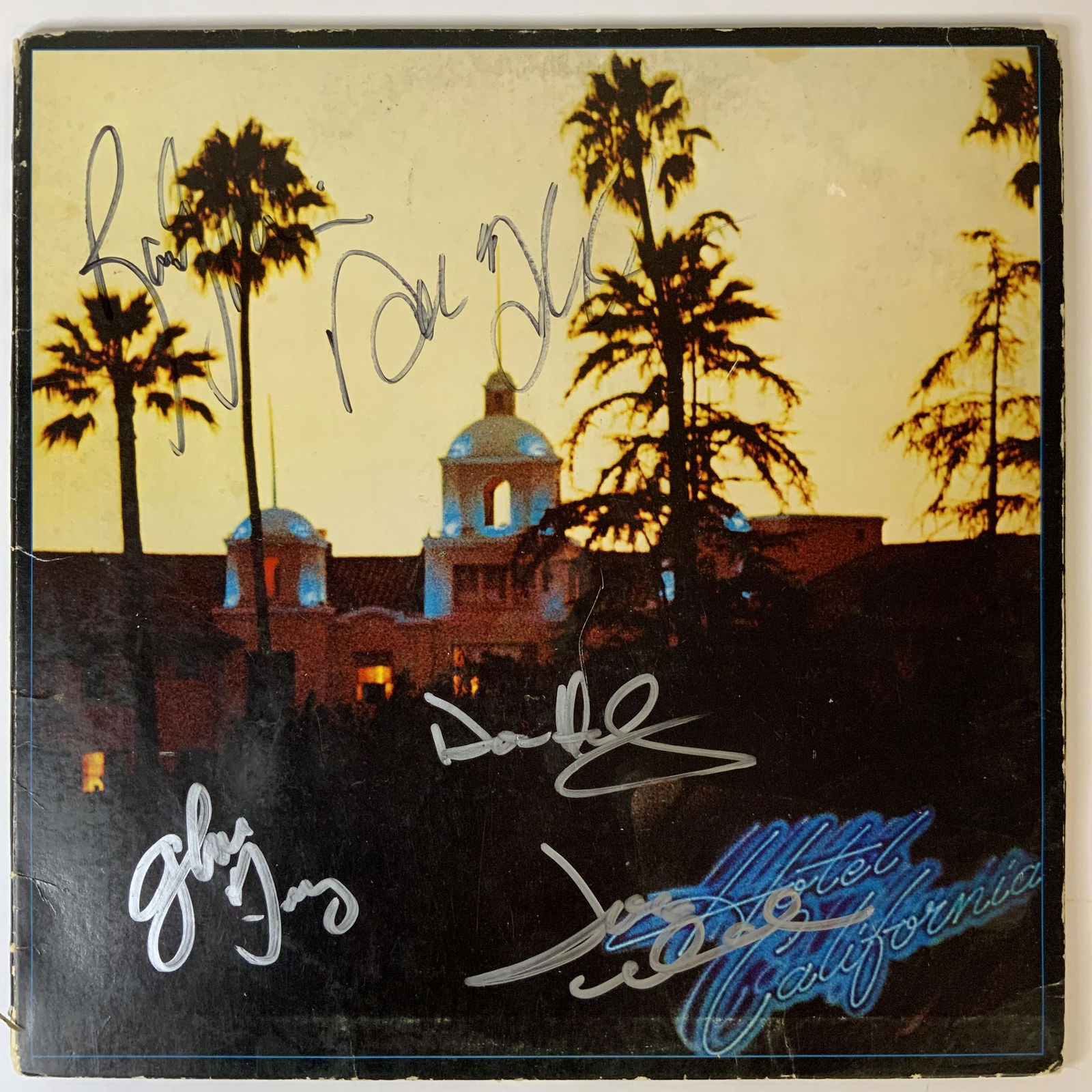The Eagles Autographed Album Cover, signed by all (1 of 1)