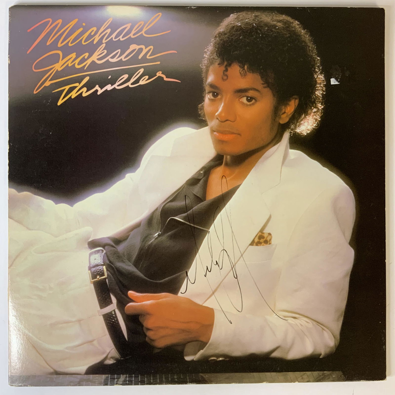 Michael Jackson Autographed Album Cover (1 of 1)