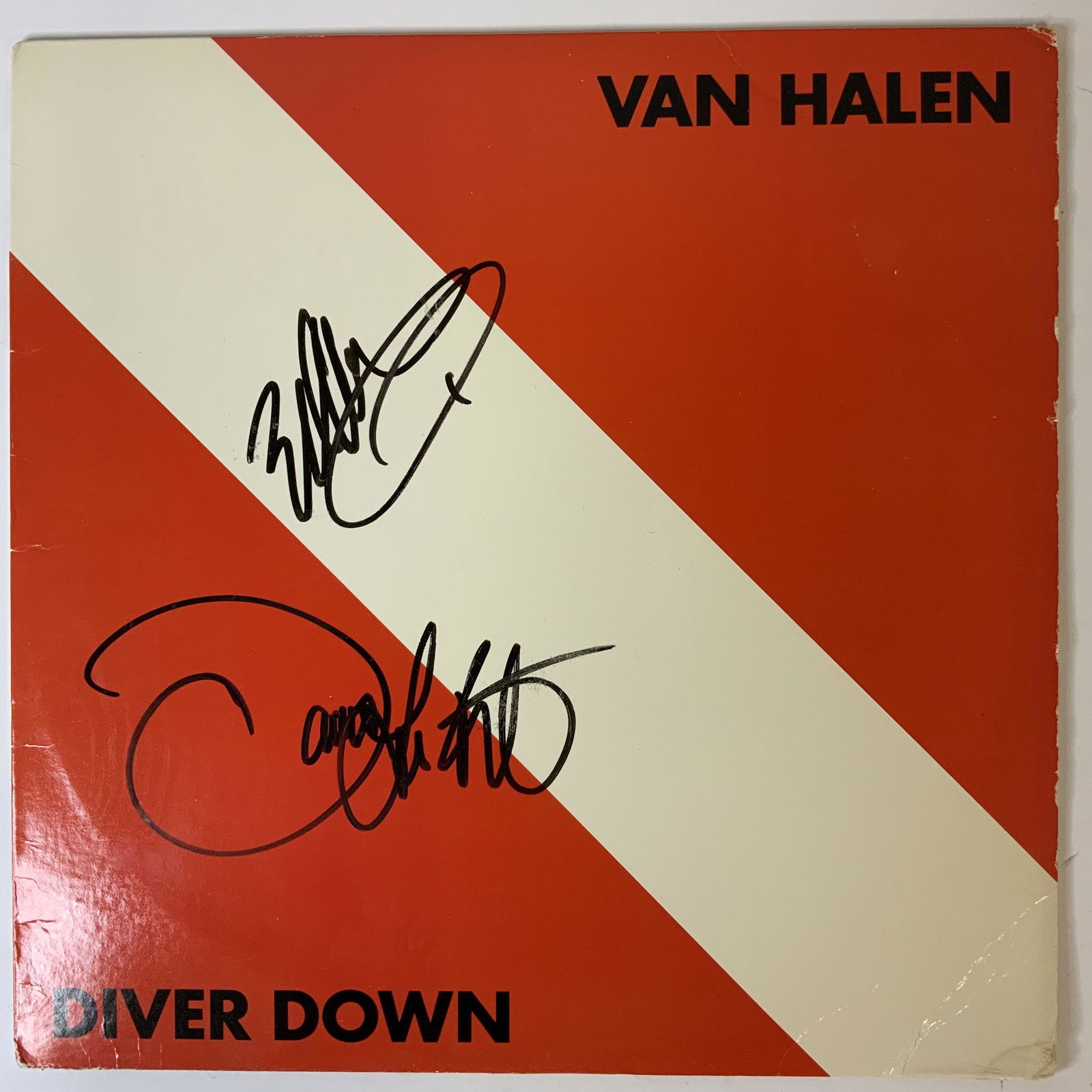 Van Halen Autographed Album Cover, Eddie and David Lee (1 of 1)