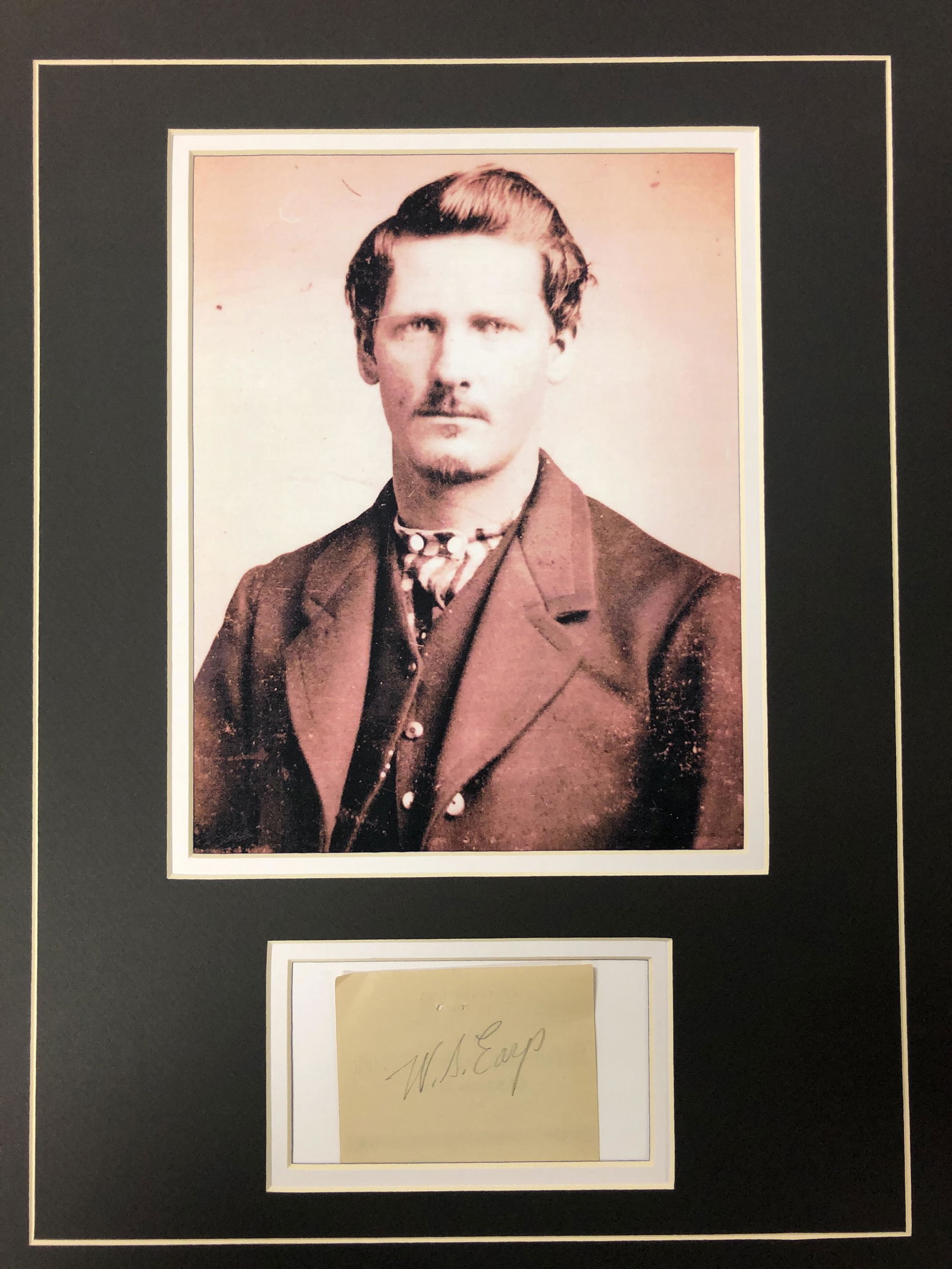 Wyatt Earp Autograph Display (1 of 1)