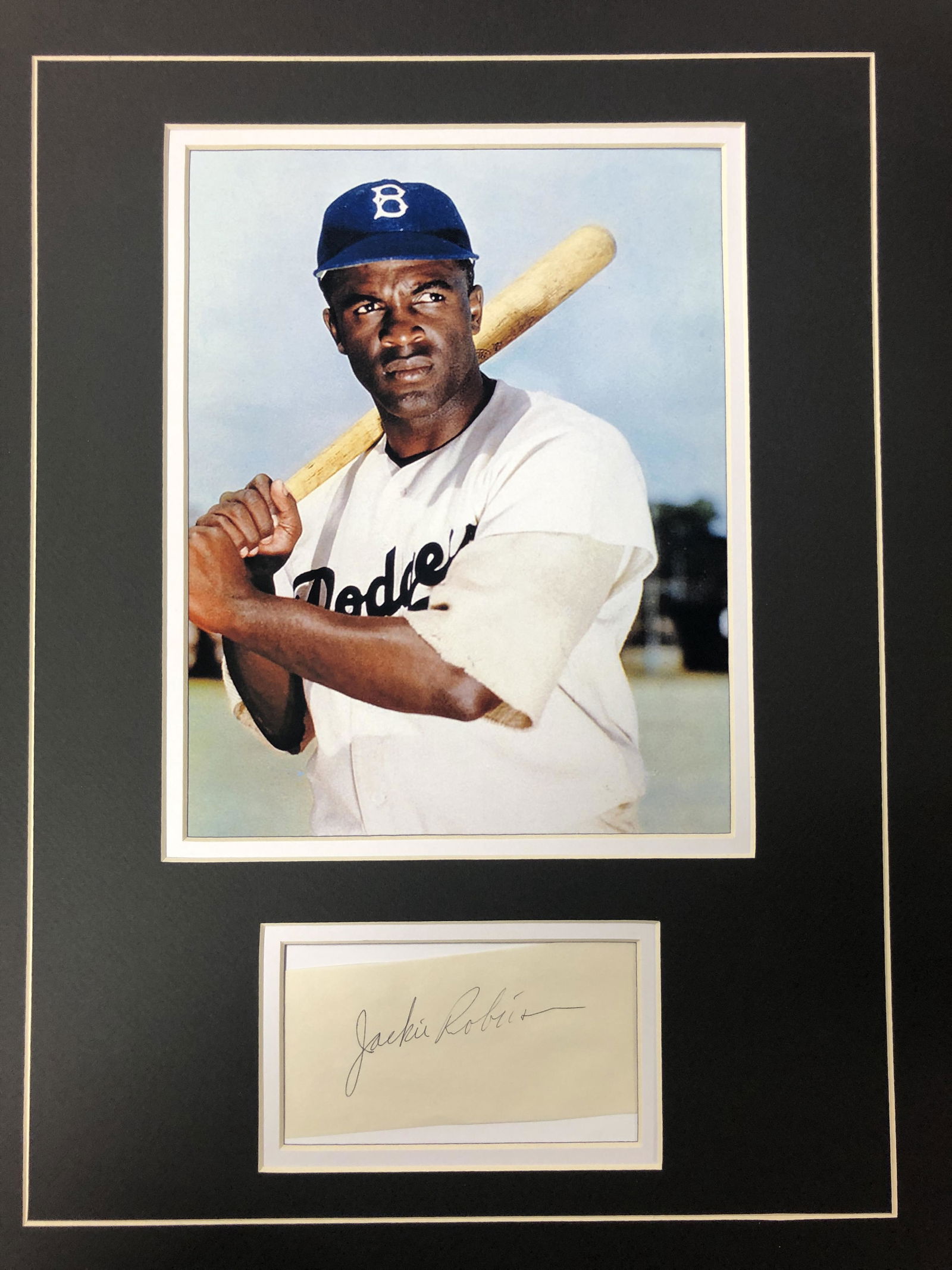Jackie Robinson Autograph Display (1 of 1)
