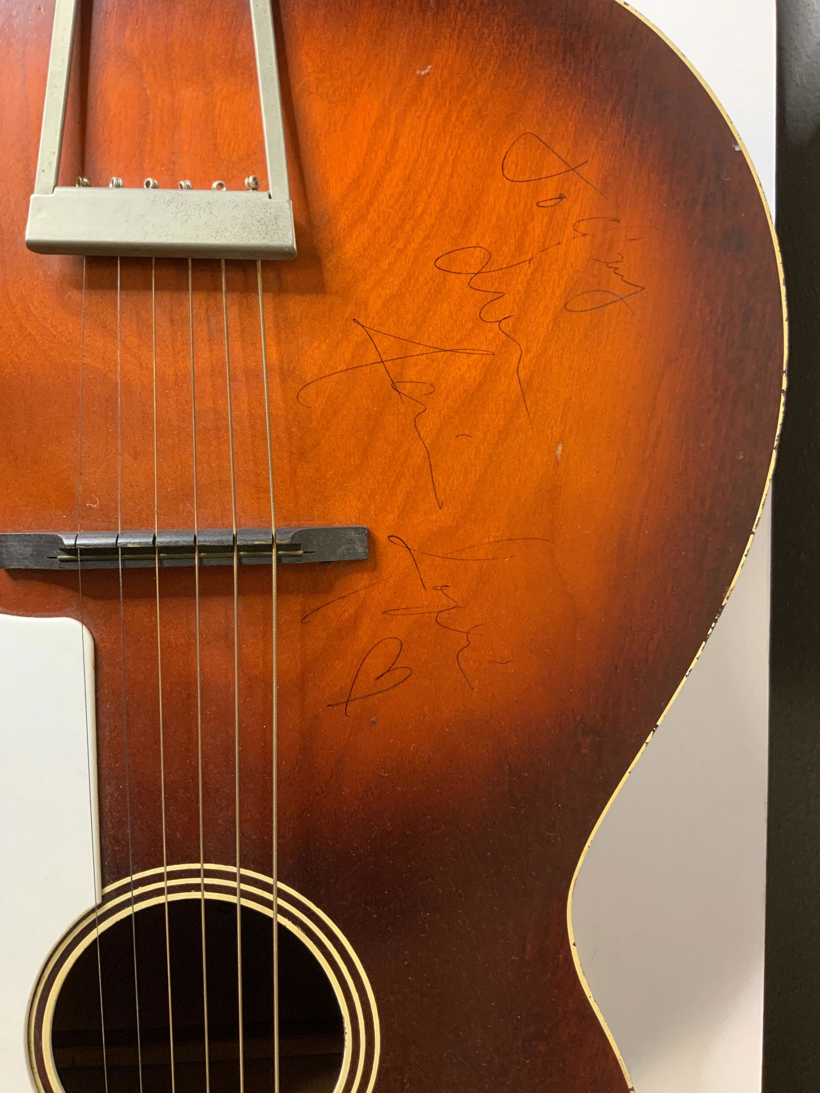 Janis Joplin Autographed Acoustic Guitar (1 of 2)