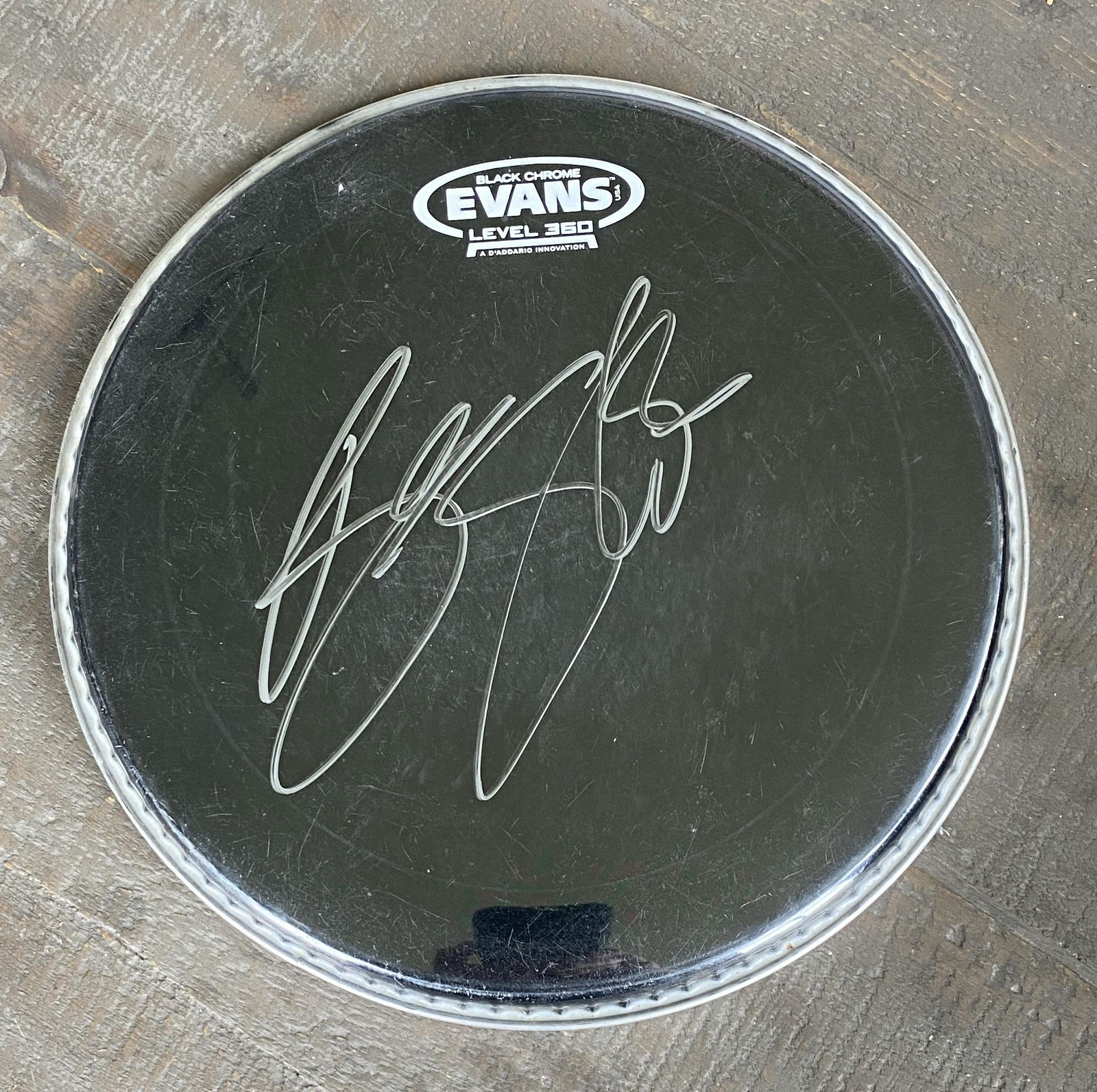 Bruce Springsteen Autographed Drumhead (1 of 1)