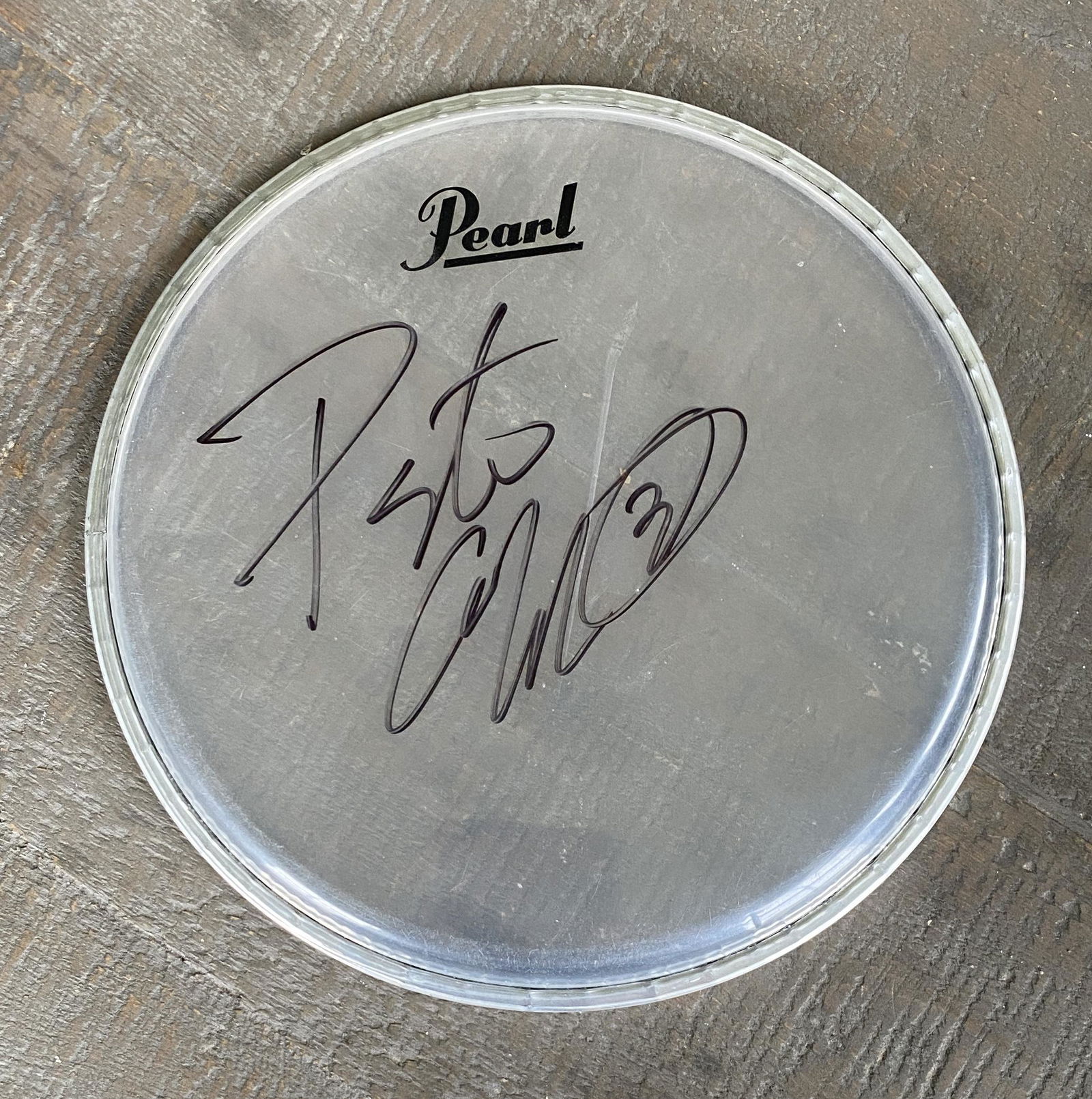Peter Criss Autographed Drumhead (1 of 1)