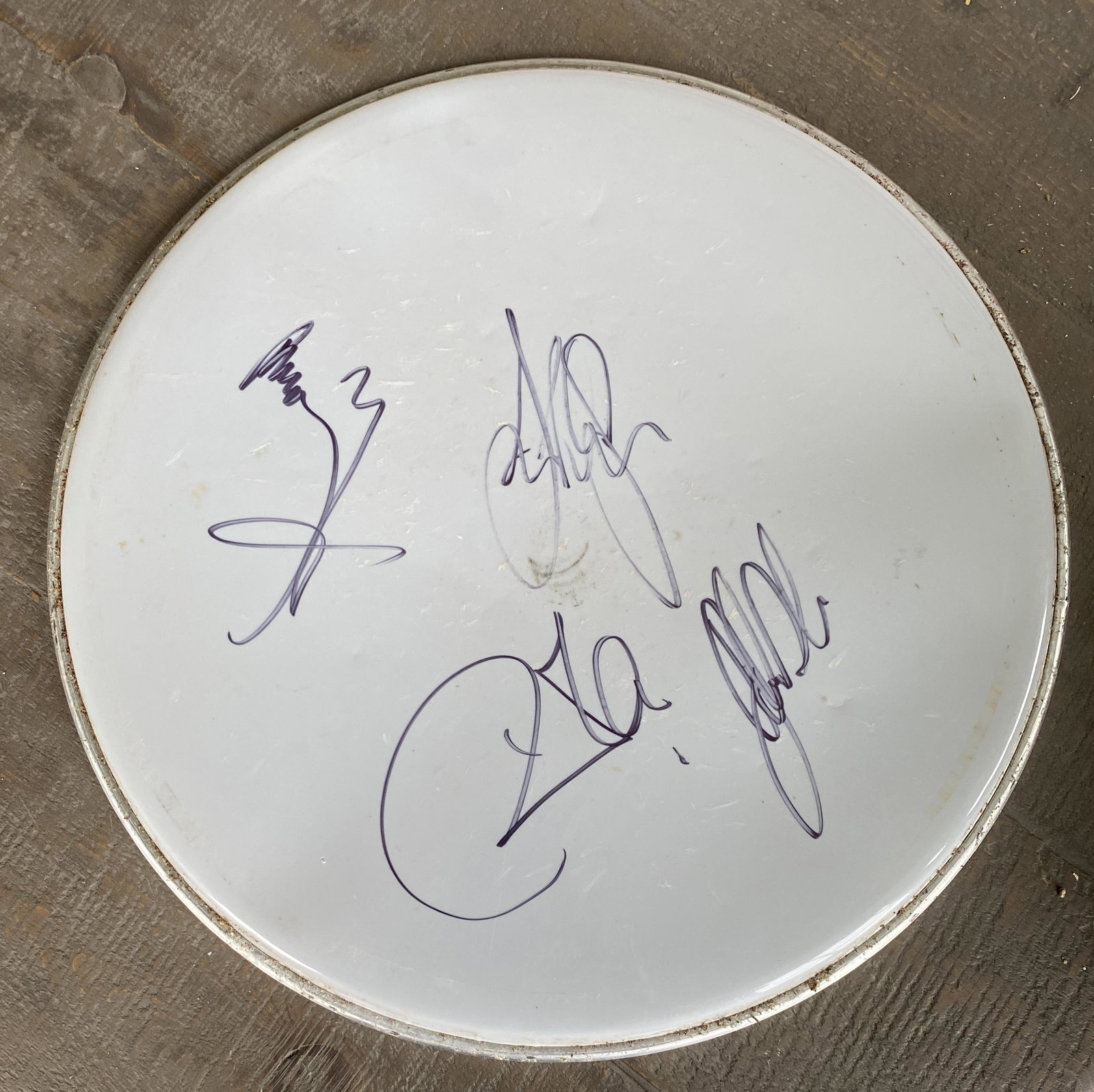 Led Zeppelin Autographed Drumhead With Bonham! (1 of 1)