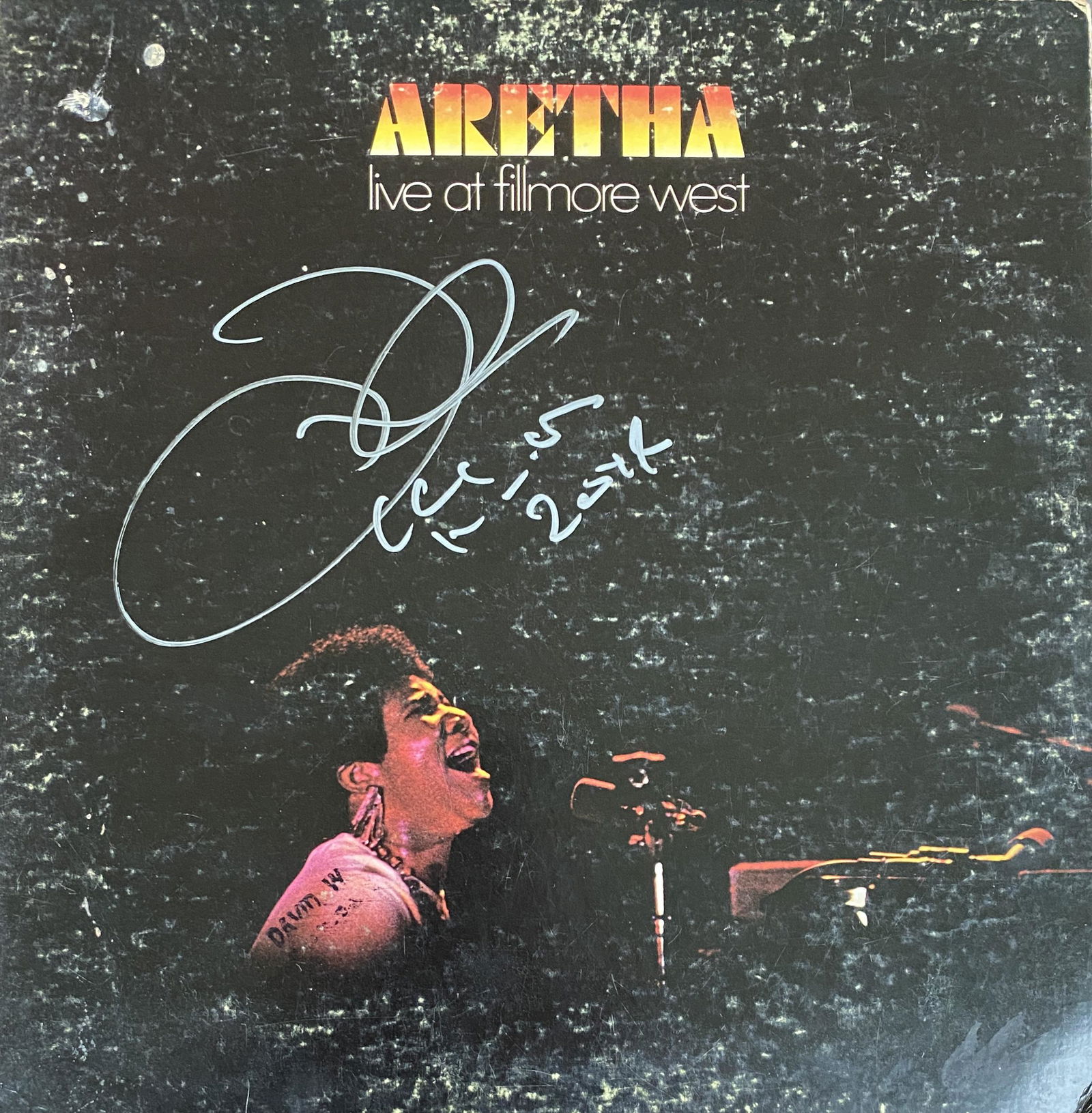 Aretha Franklin Autographed ALBUM (1 of 1)