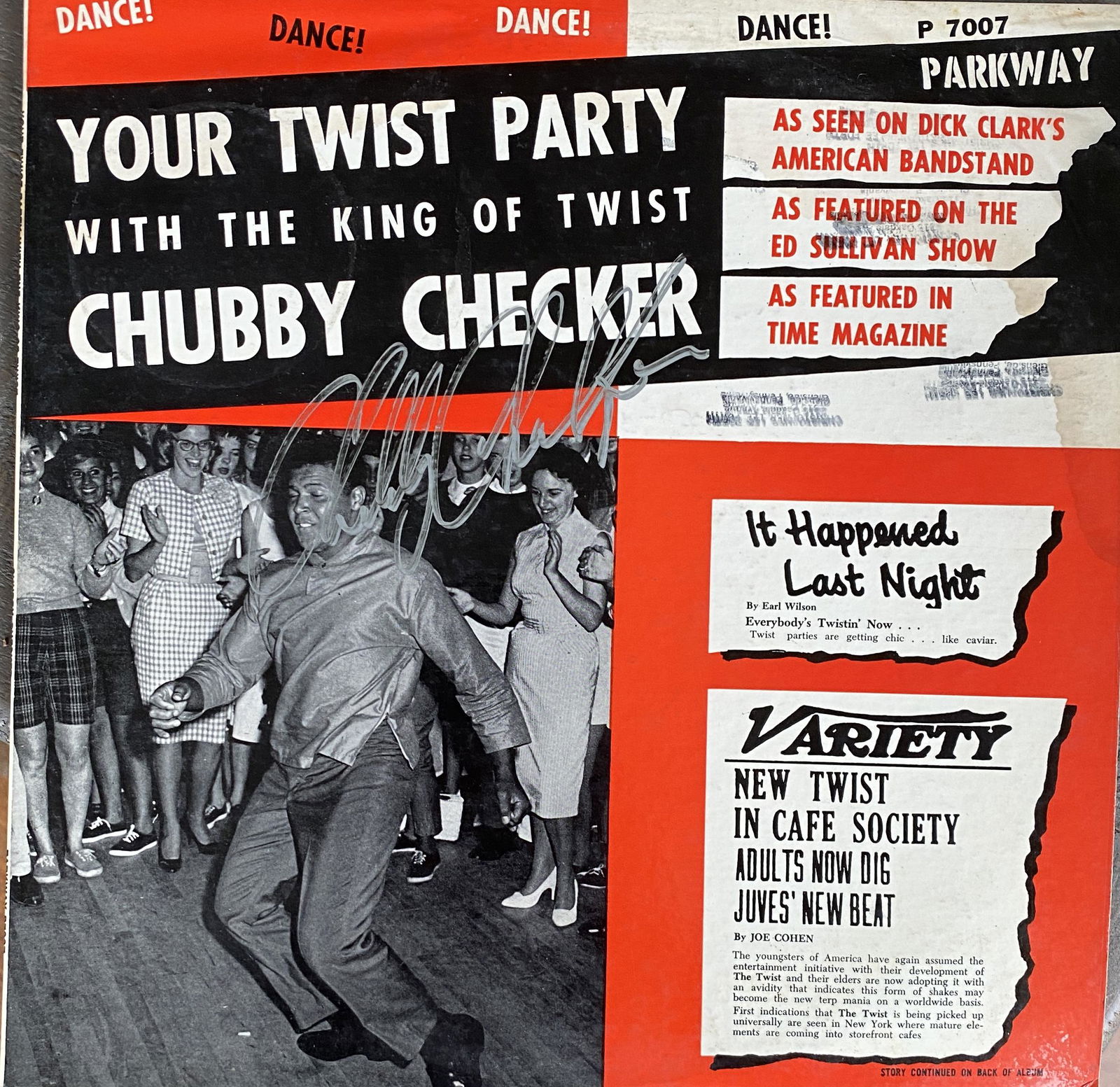 Chubby Checker Autographed Album (1 of 1)