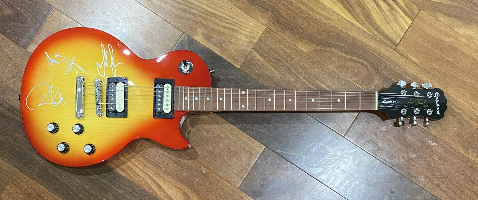 Led Zeppelin Autographed Guitar PAGE PLANT AND JONES! (1 of 1)