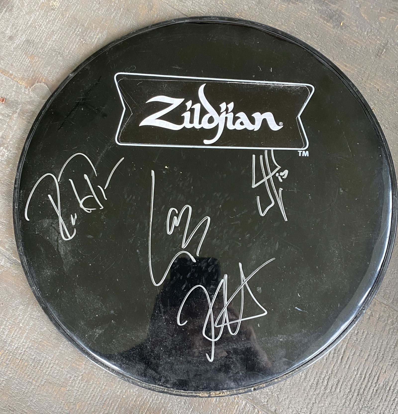 Metallica Autographed Drumhead All 4! (1 of 1)