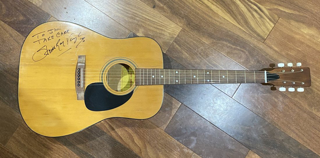 Stevie Ray Vaughan Autographed Guitar (1 of 1)