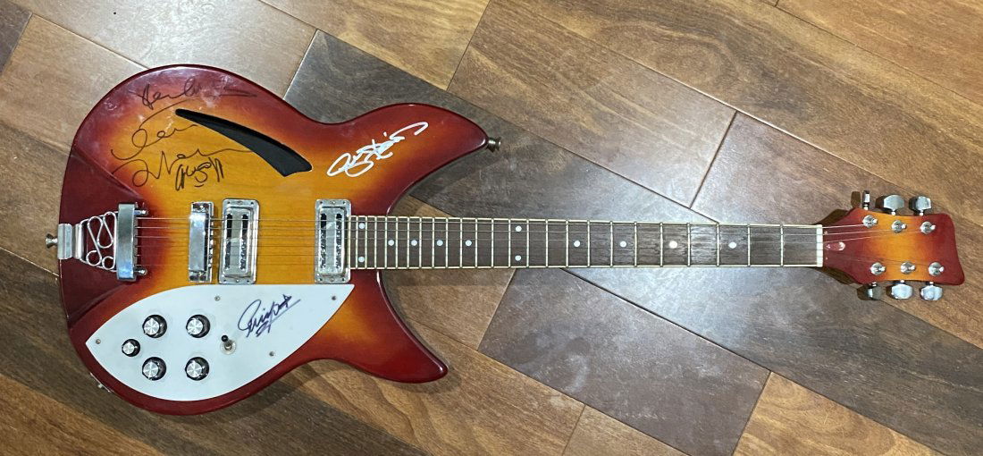 The Beatles Autographed Guitar! JOHN PAUL GEORGE RINGO (1 of 1)