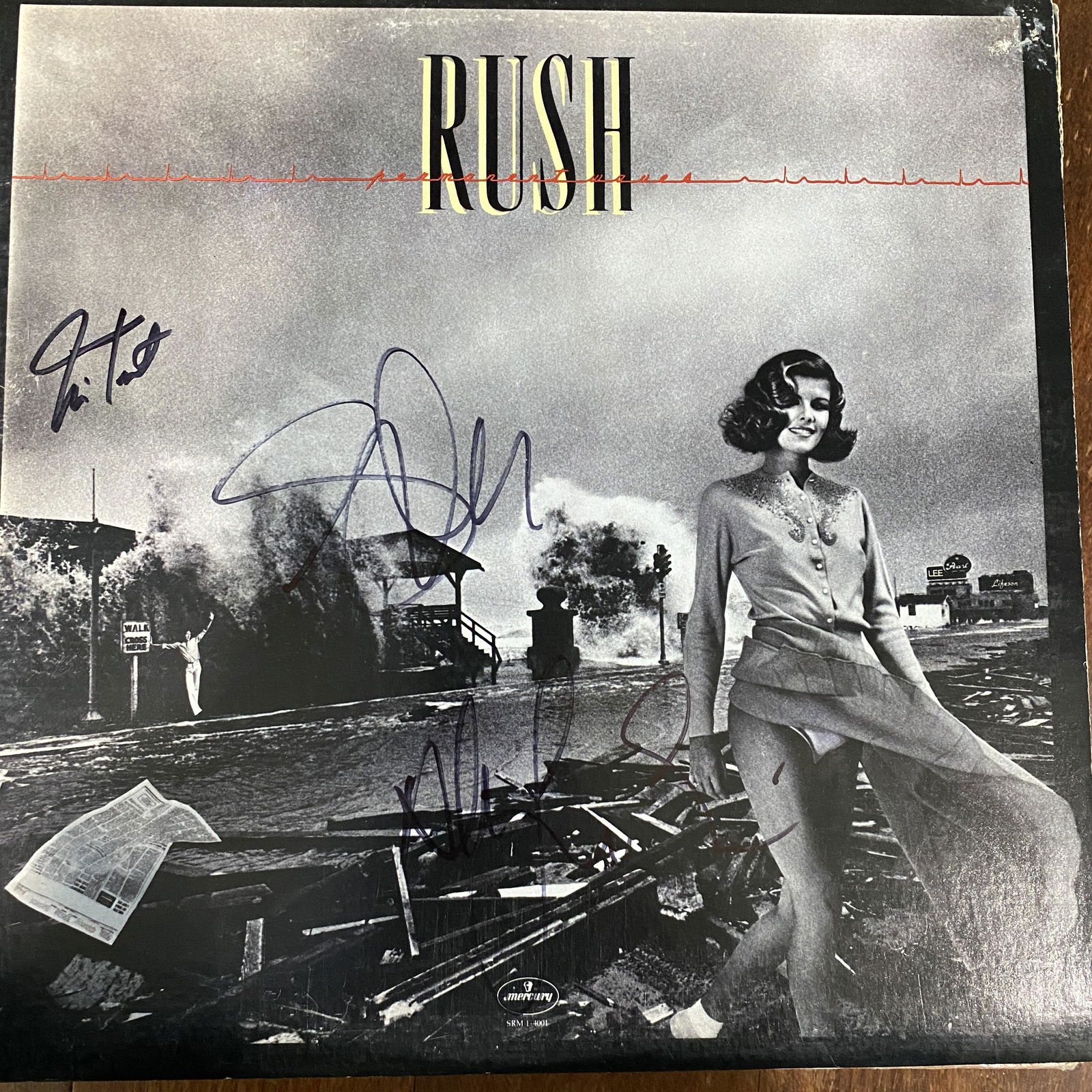 Rush Autographed ALBUM All 3 PEART LEE LIFESON (1 of 1)