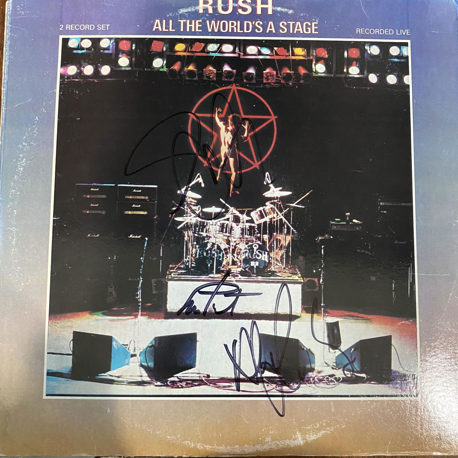 Rush Autographed ALBUM All 3 PEART LEE LIFESON (1 of 1)