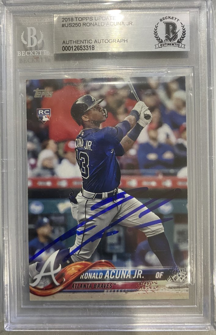 Ronald Acuna Autographed CARD Braves 2016 Topps (1 of 1)