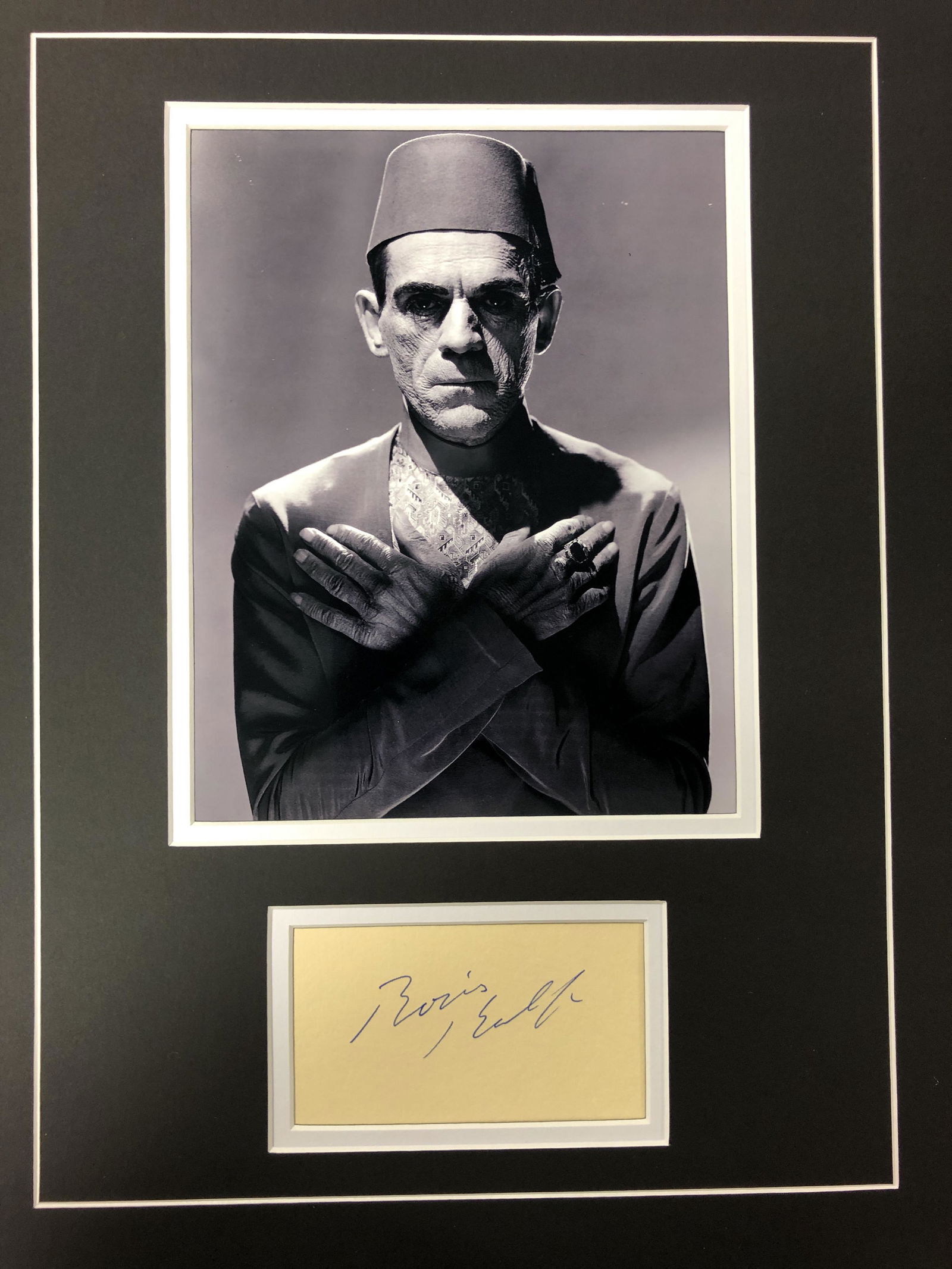 Boris Karloff Autograph Display (1 of 1)