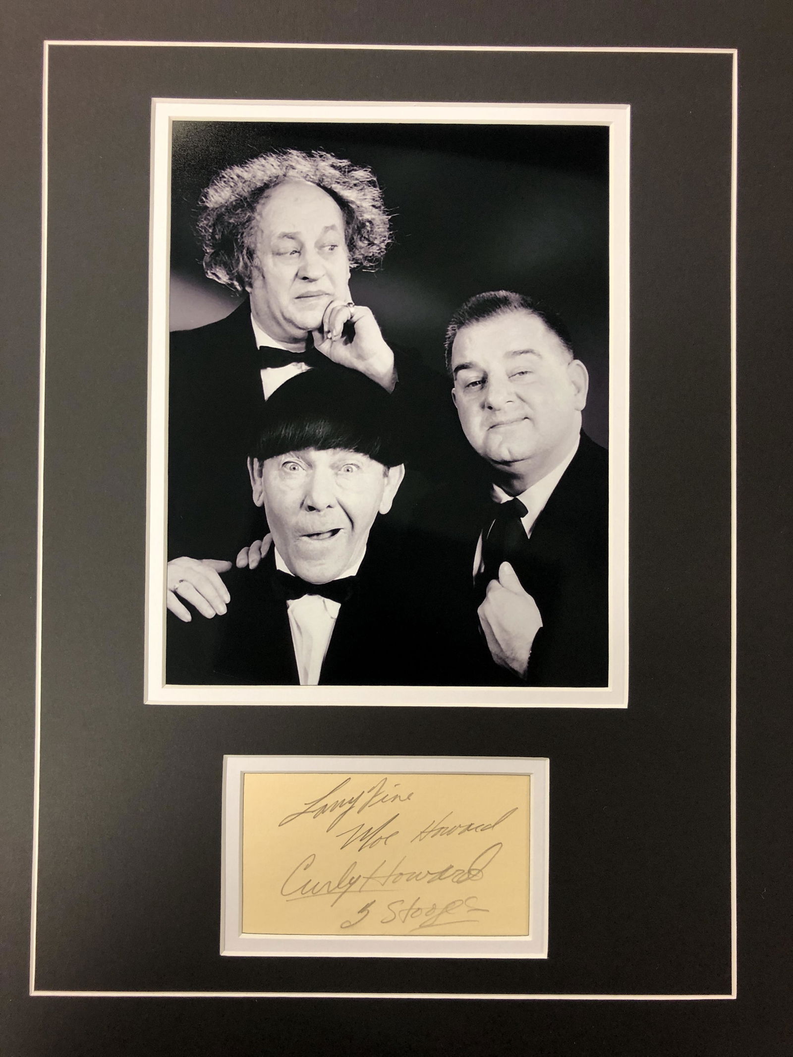 The 3 Stooges Autograph Display (1 of 1)