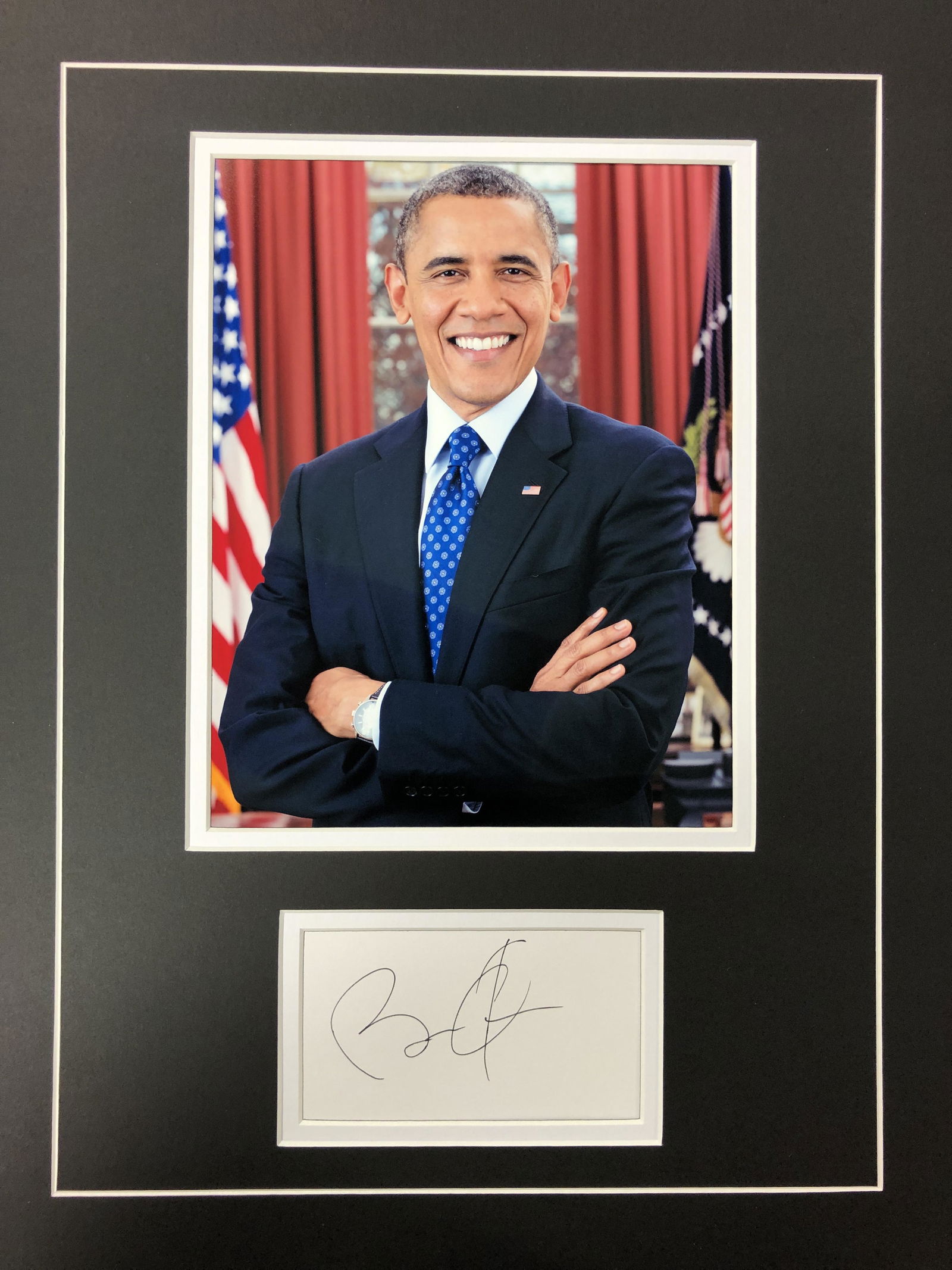 Barack Obama Autograph Display (1 of 1)