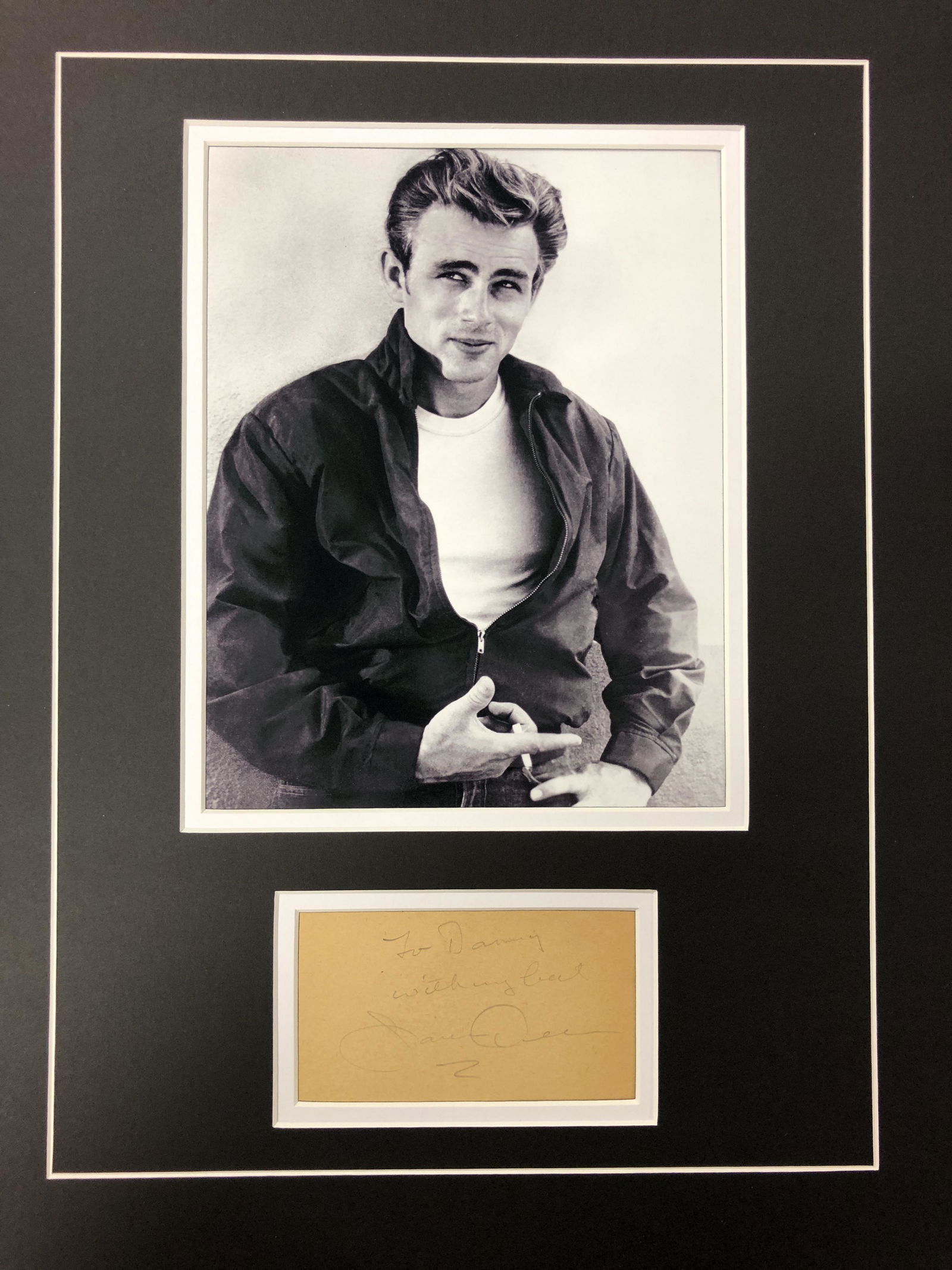 James Dean Autograph Display (1 of 1)
