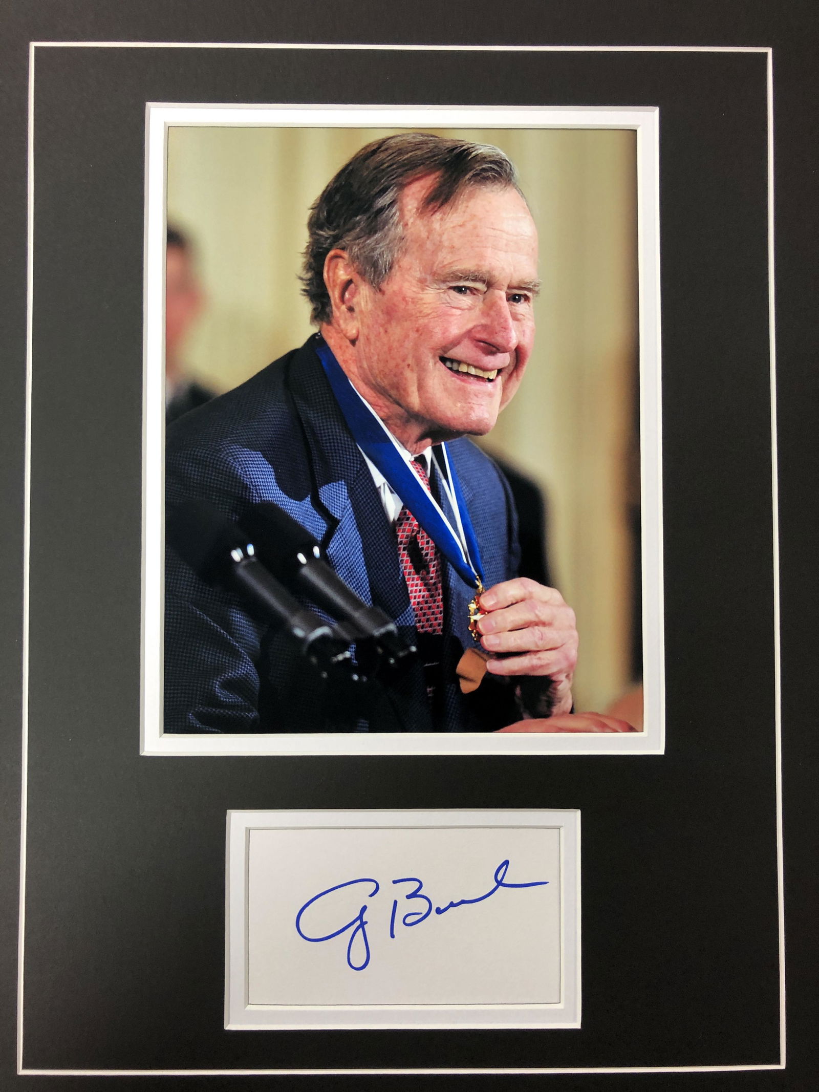 George Bush Sr. Autograph Display (1 of 1)