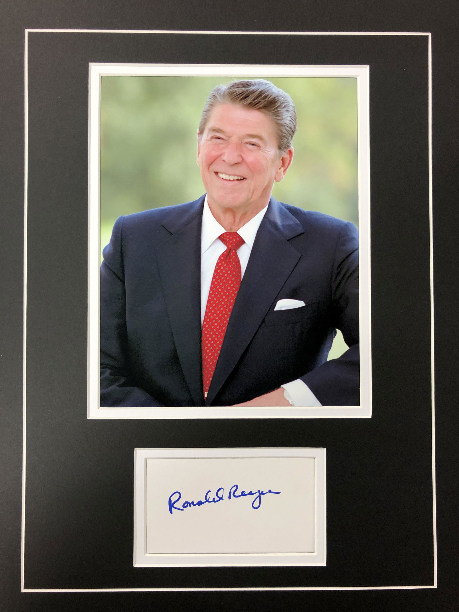 Ronald Reagan Autograph Display (1 of 1)