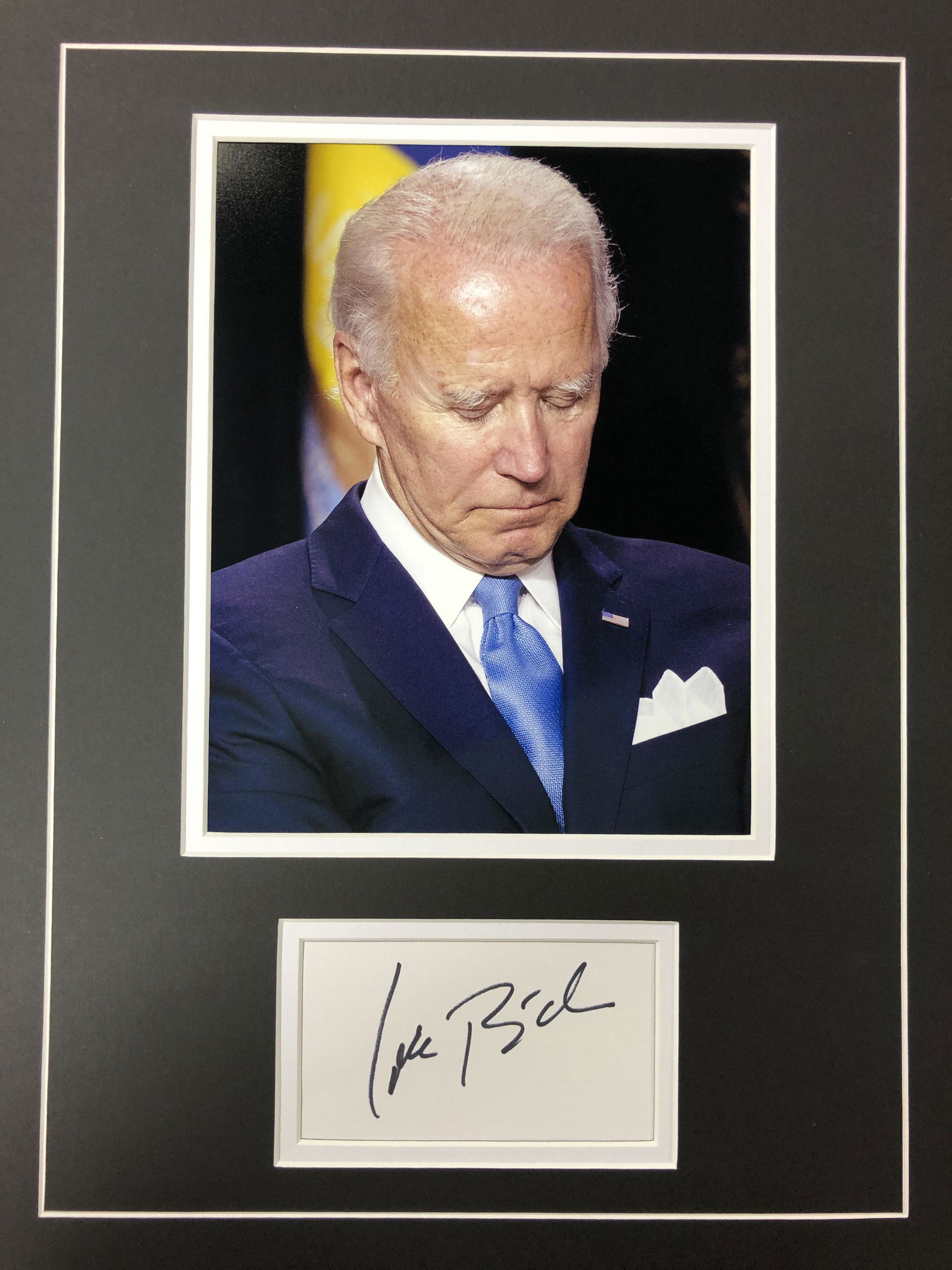 Joe Biden Autograph Display (1 of 1)