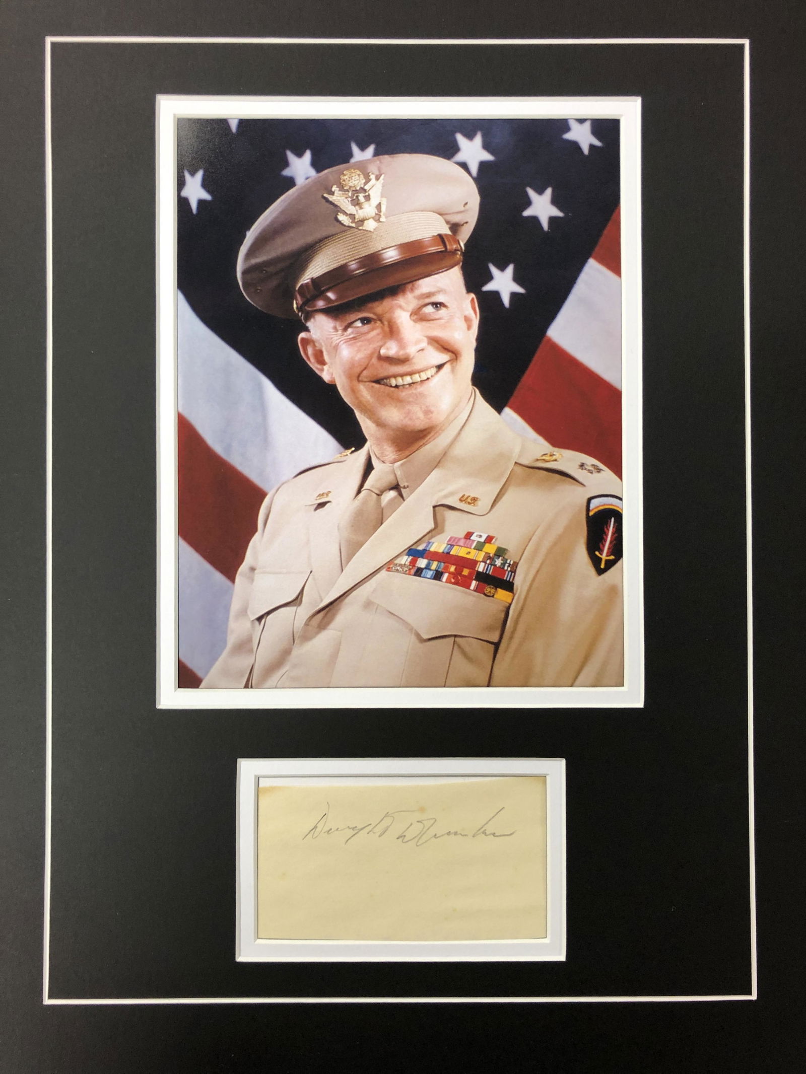 Dwight D. Eisenhower Autograph Display (1 of 1)