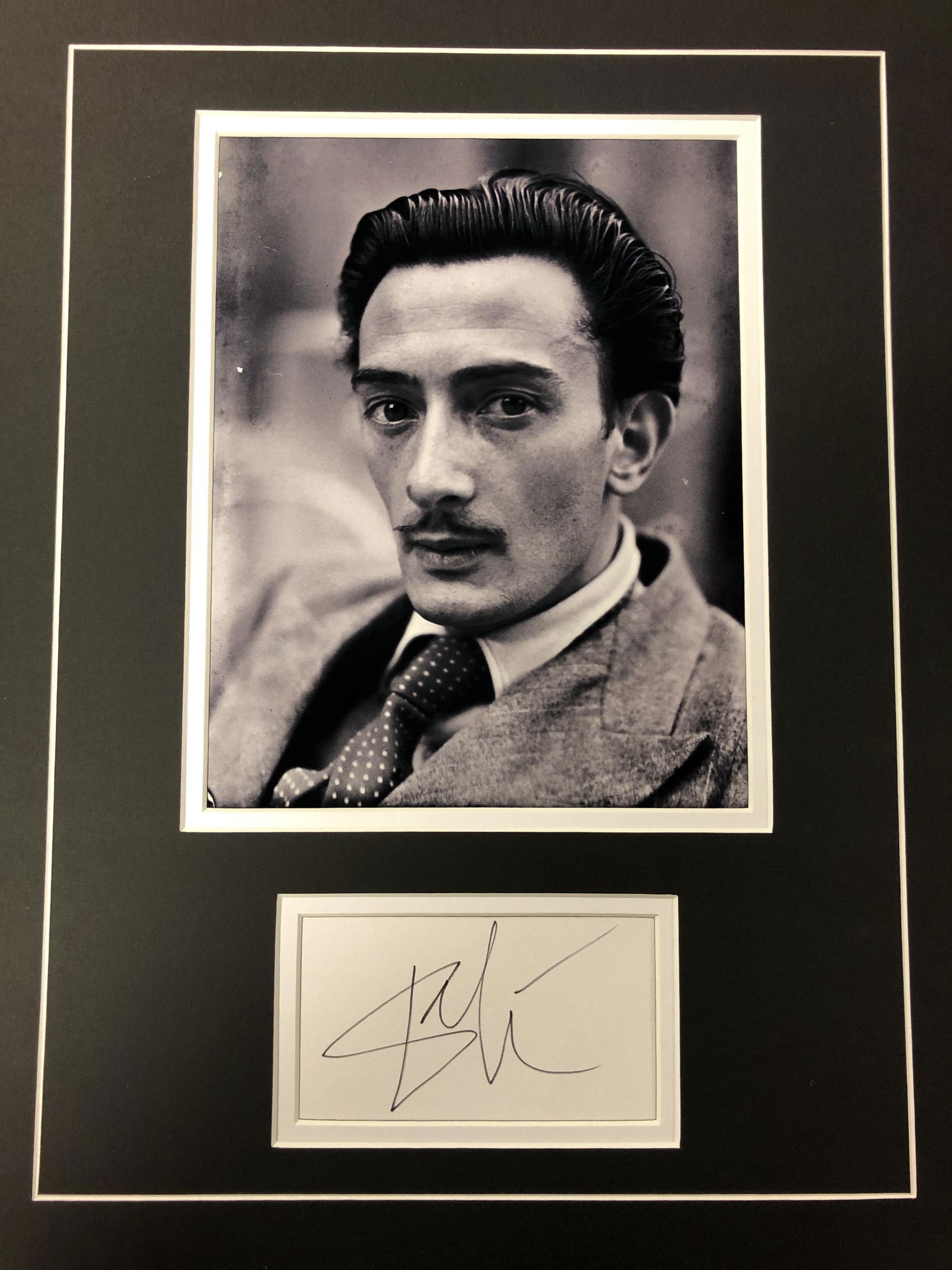 Salvador Dali Autograph Display (1 of 1)
