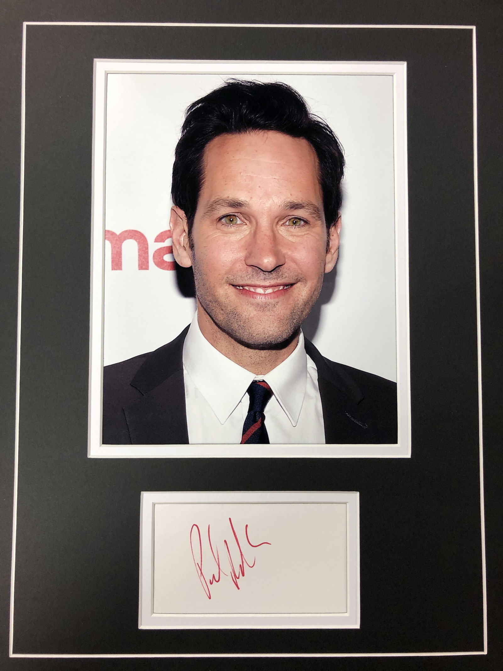 Paul Rudd Autograph Display (1 of 1)