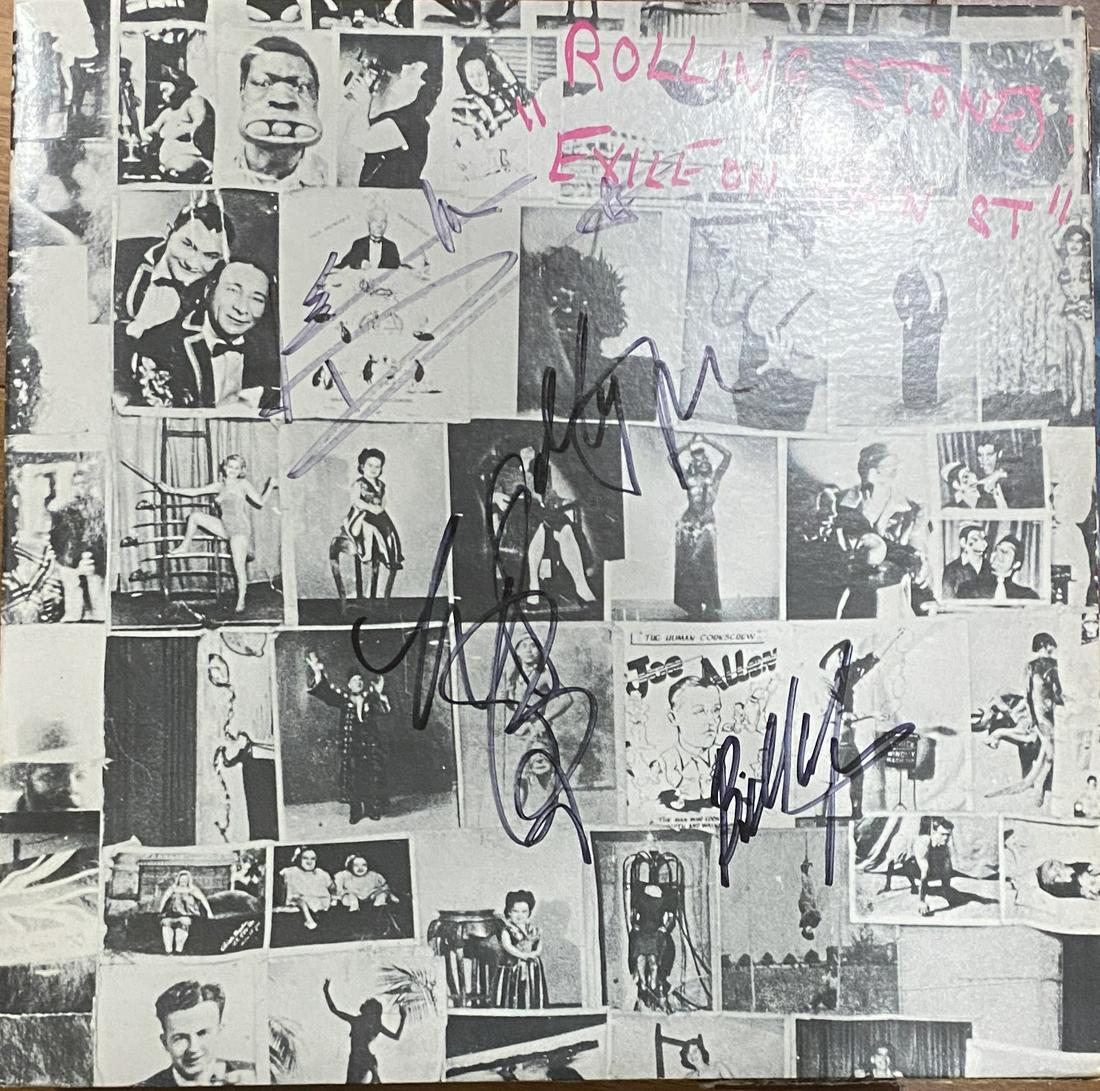 The Rolling Stones Autographed ALBUM MICK KEITH BILL (1 of 1)