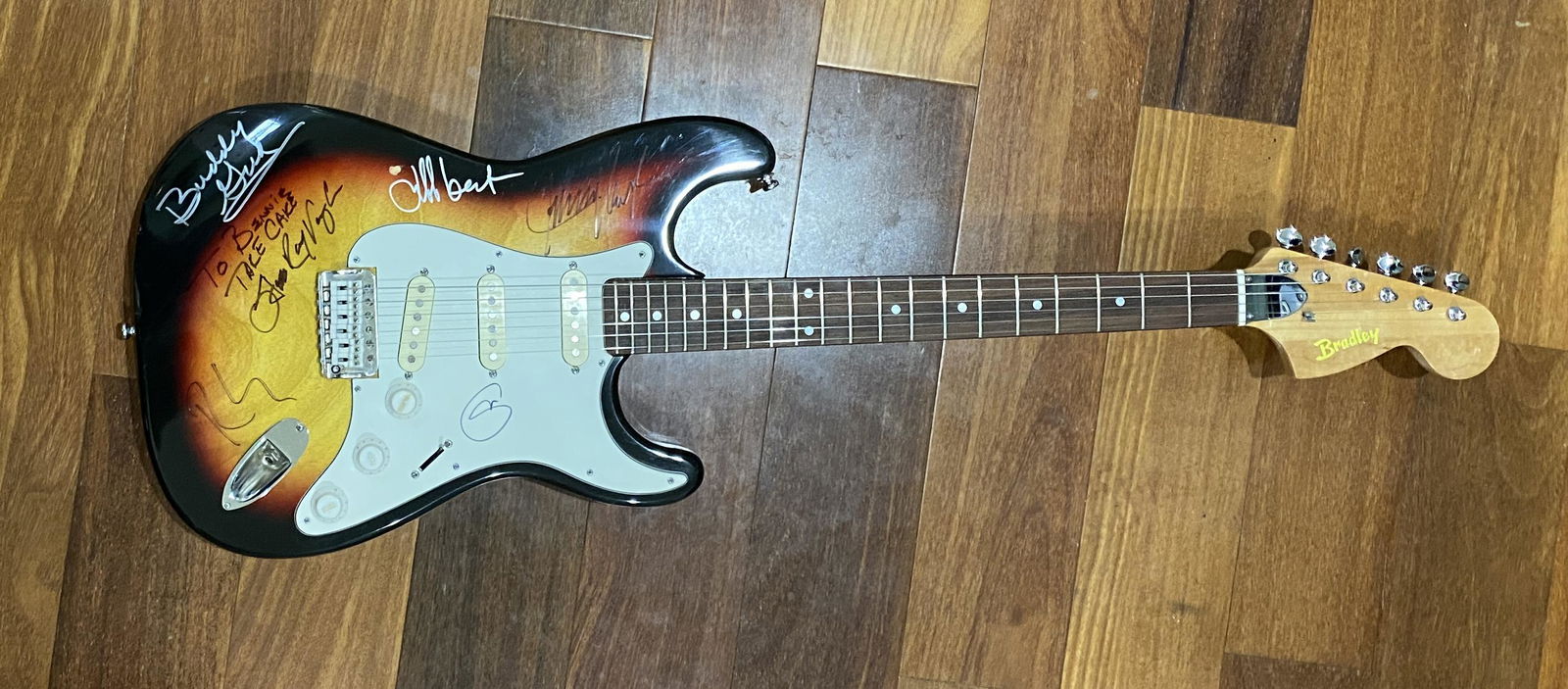 Stevie Ray Vaughan Autographed Last Show Guitar (1 of 1)