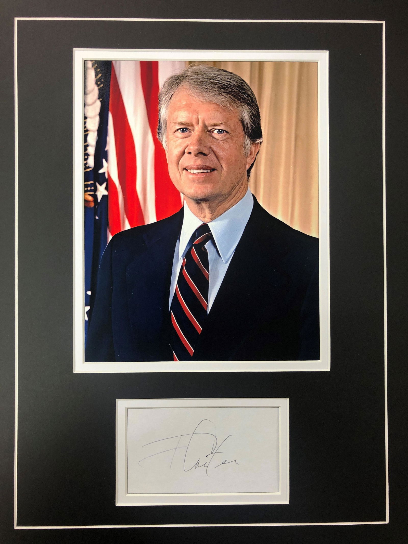 Jimmy Carter Autograph Display (1 of 1)