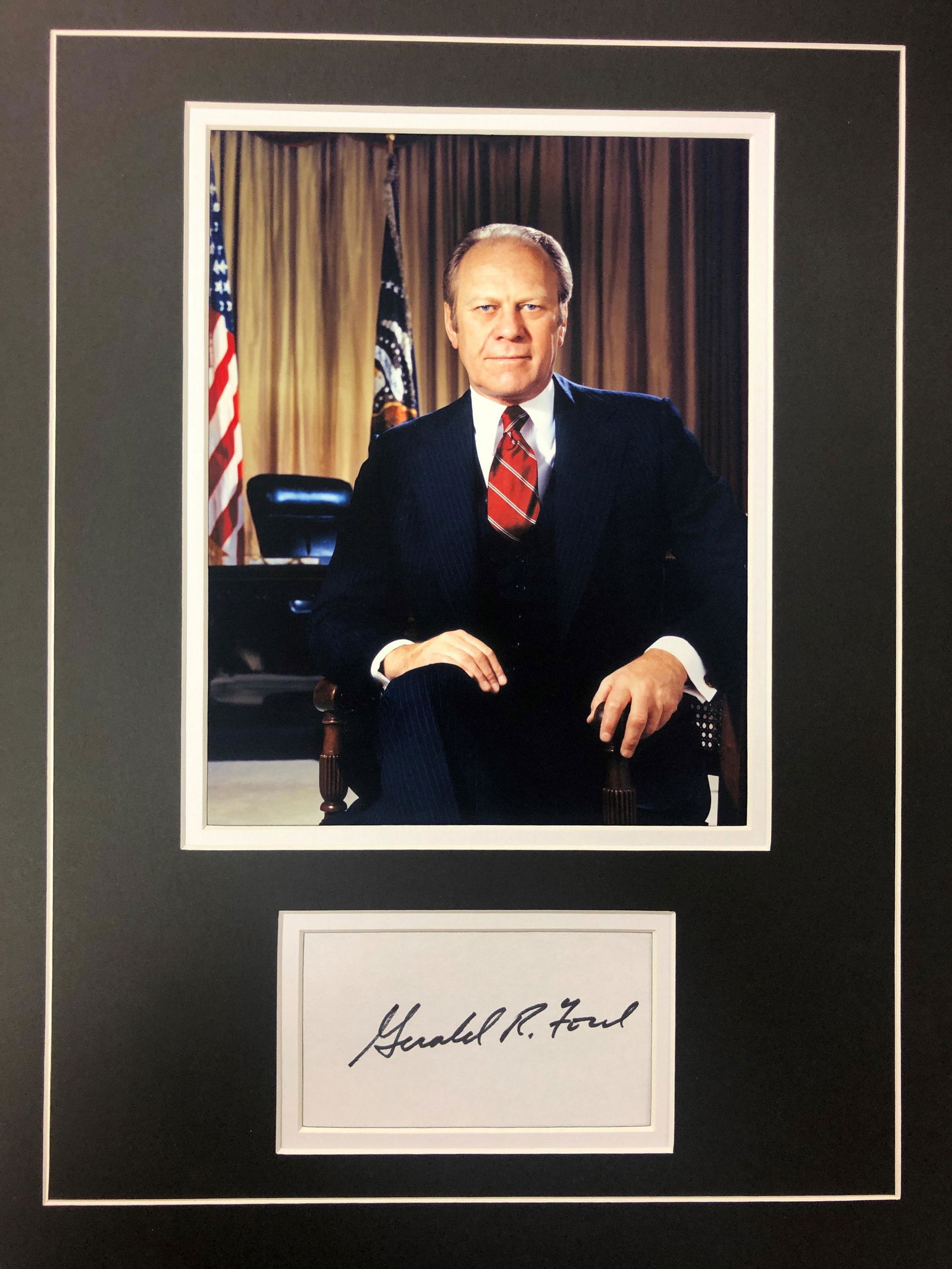 Gerald Ford Autograph Display (1 of 1)