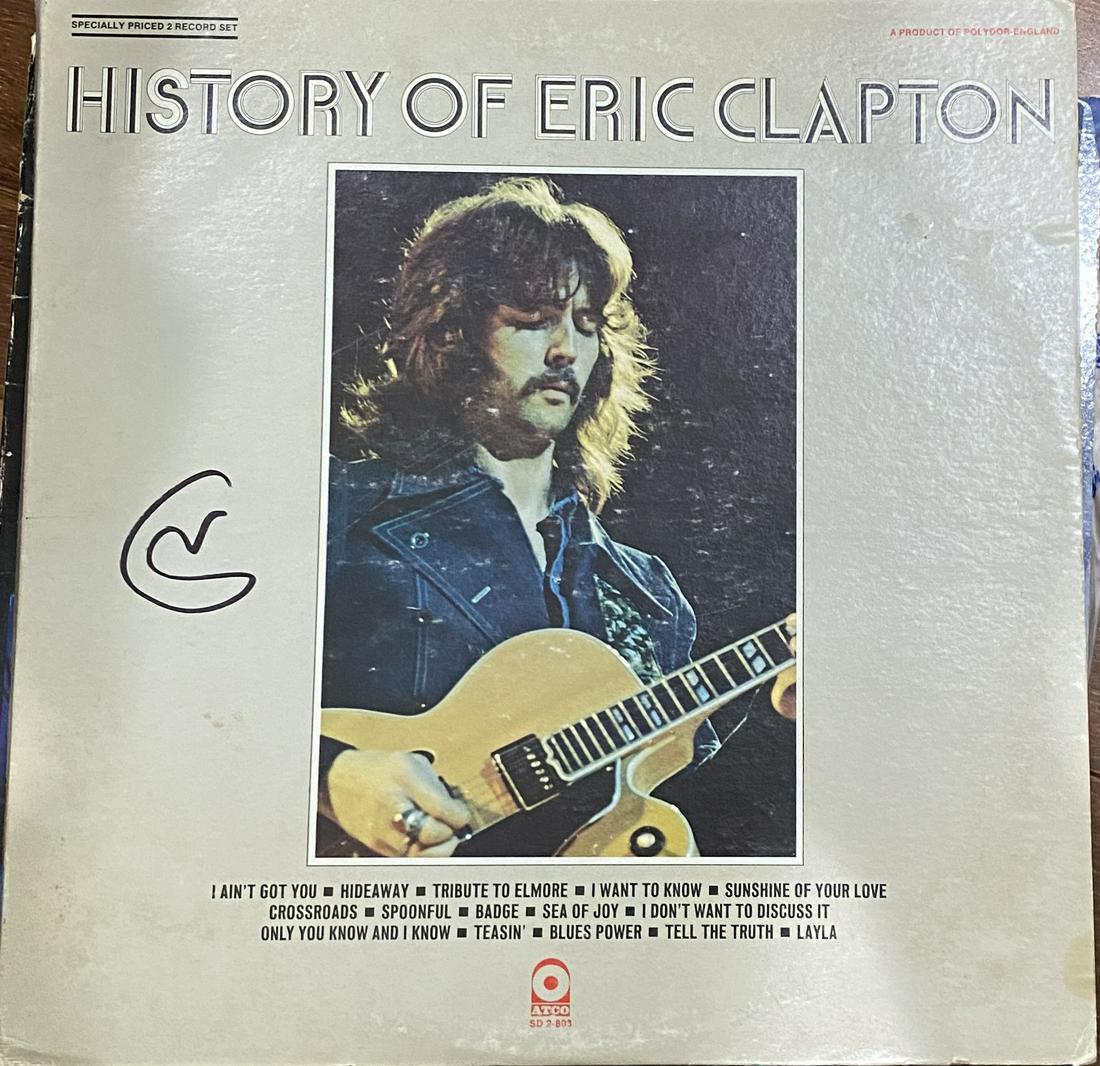 Eric Clapton Autographed Album: Displays are not framed, and can be framed for a cost. Framed items will state they are framed in the name of the item. All signed items come with a COA. Ask any and all questions BEFORE bidding. Sign