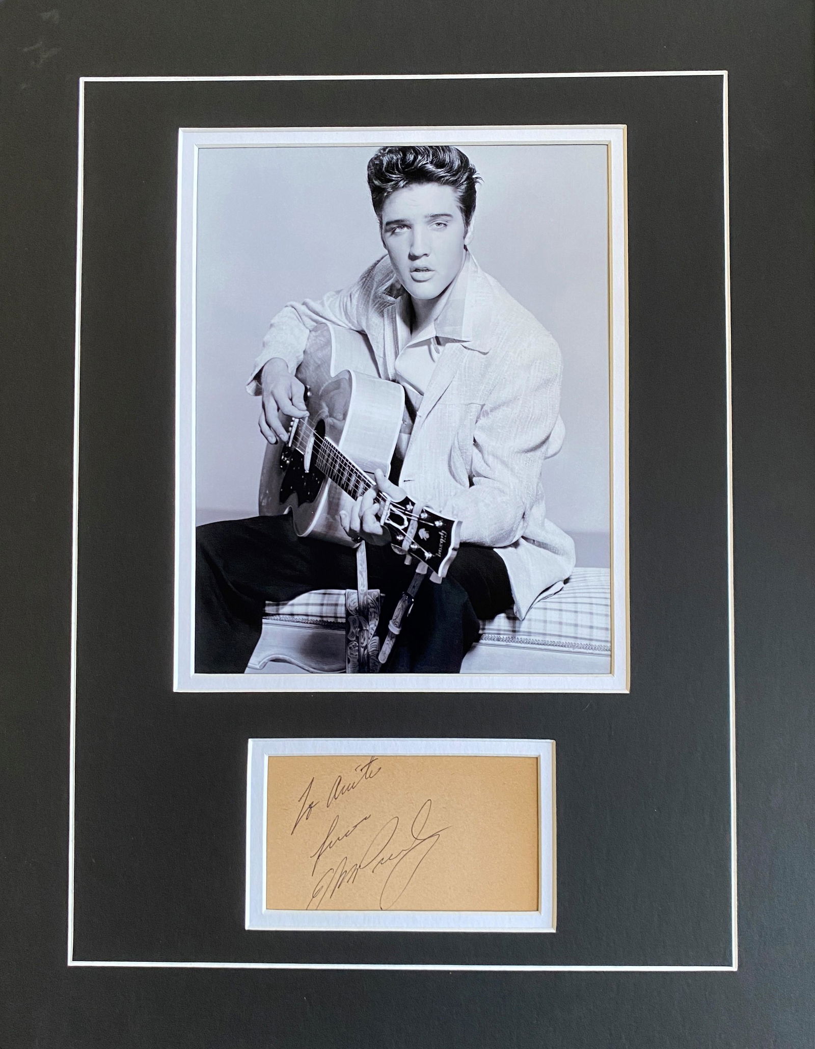 Elvis Presley Autograph Display (1 of 1)
