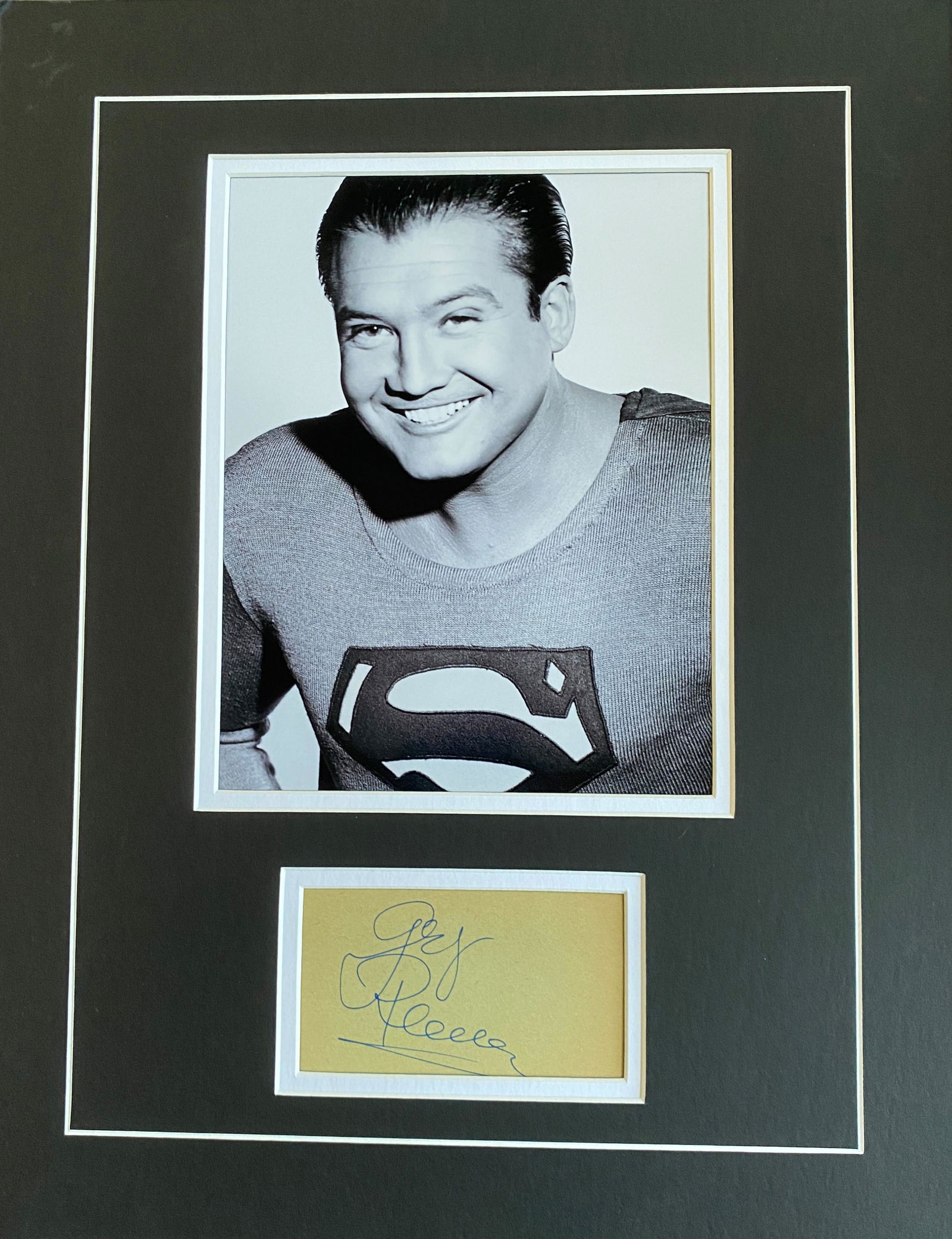 George Reeves Autograph Display (1 of 1)
