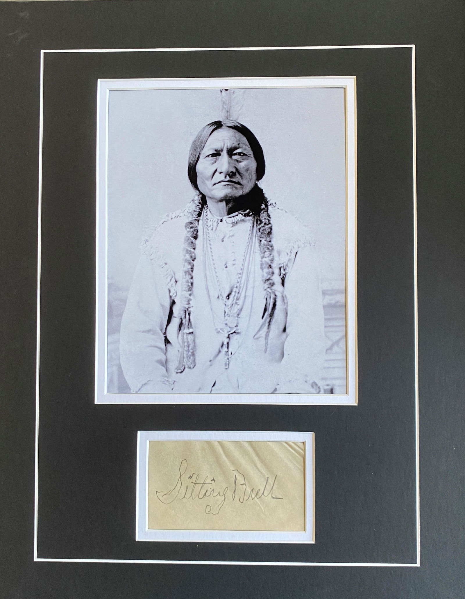 Sitting Bull Autograph Display (1 of 1)