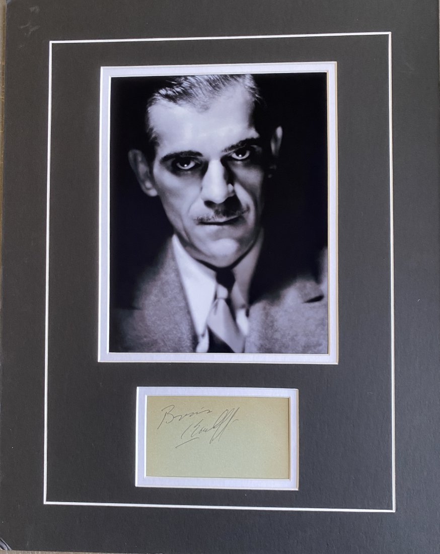 Boris Karloff Autographed Display (1 of 1)