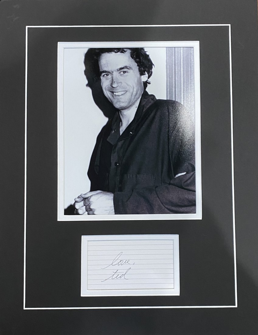 Ted Bundy Autographed Display (1 of 1)