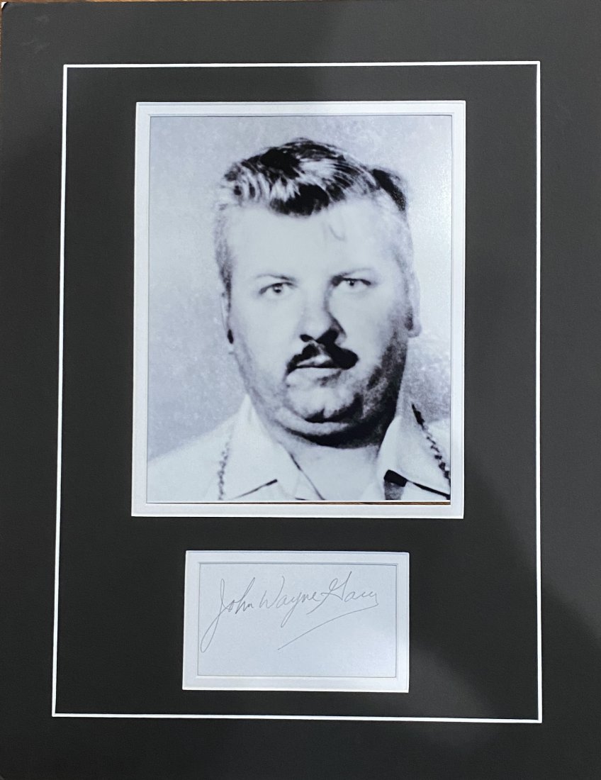 John Wayne Gacy Autographed Display (1 of 1)