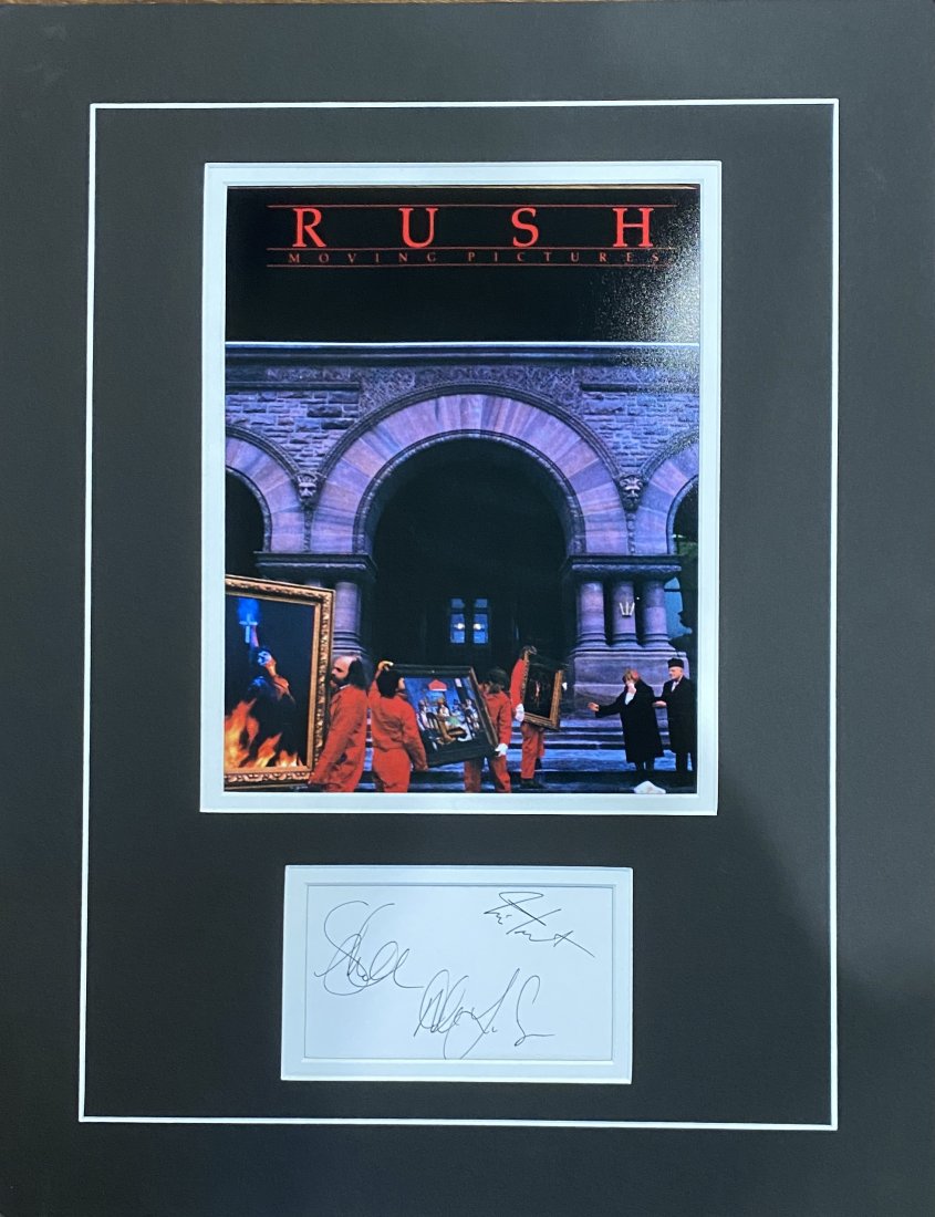 Rush Autographed Display All 3 Members! (1 of 1)