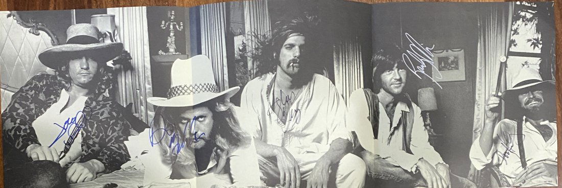 THE EAGLES AUTOGRAPHED POSTER ALL 5 MEMBERS (1 of 1)
