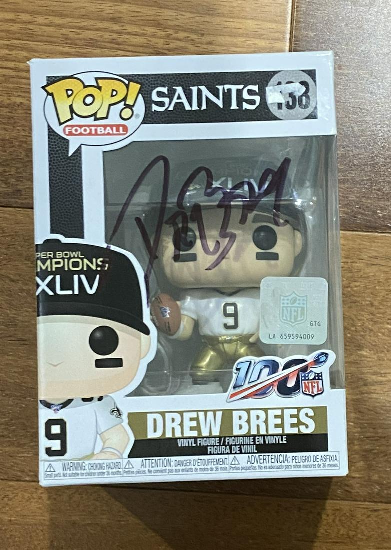 Drew Brees Autographed Funko Pop (1 of 1)
