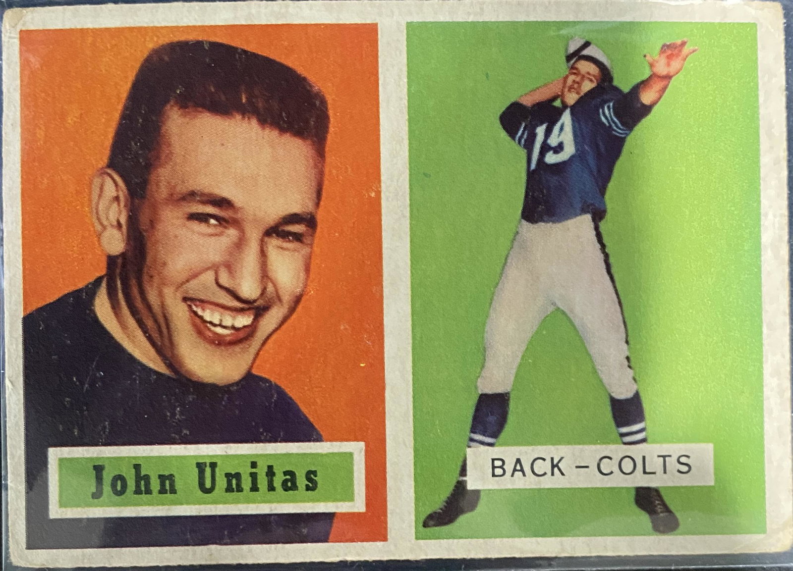Johnny Unitas 1957 Topps Rookie CARD (1 of 1)