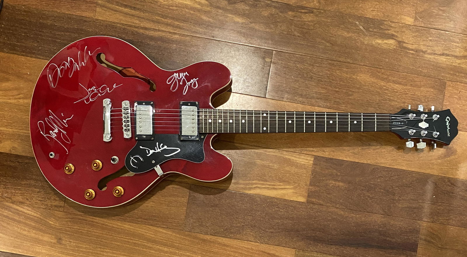 The Eagles Autographed Guitar (1 of 1)