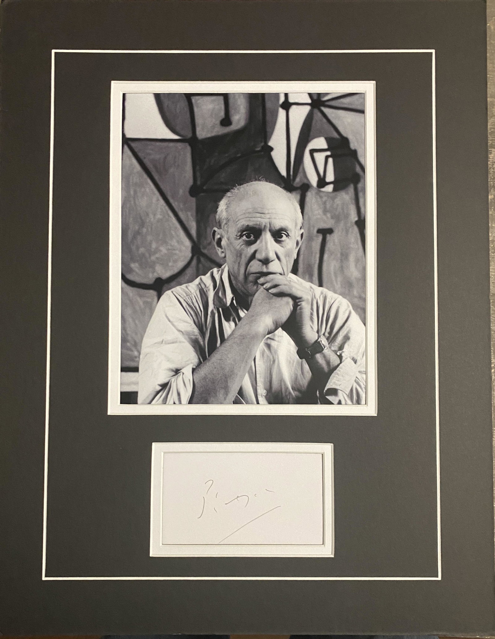 Picasso Autographed Display (1 of 1)