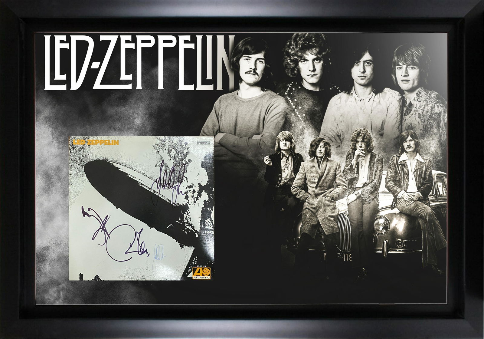 Led Zeppelin Autographed Album Display BONHAM PLANT (1 of 1)