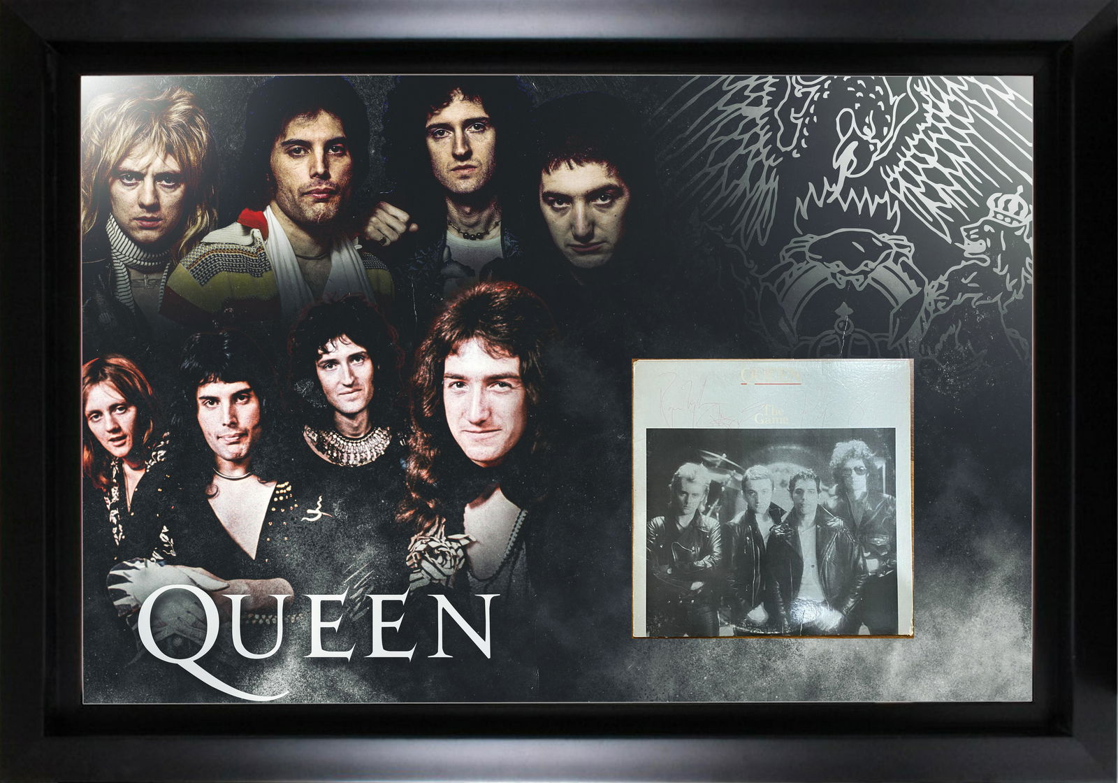 Queen Autographed Album Display FREDDIE BRIAN JOHN (1 of 1)