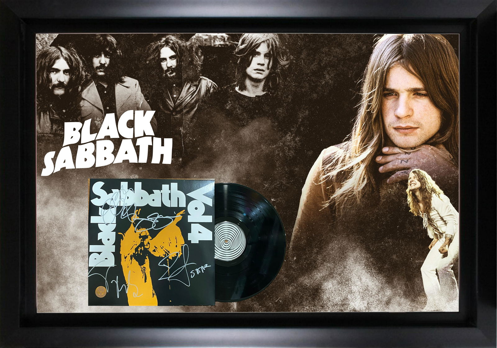 Black SABBATH Autographed Album Display OZZY TONY (1 of 1)