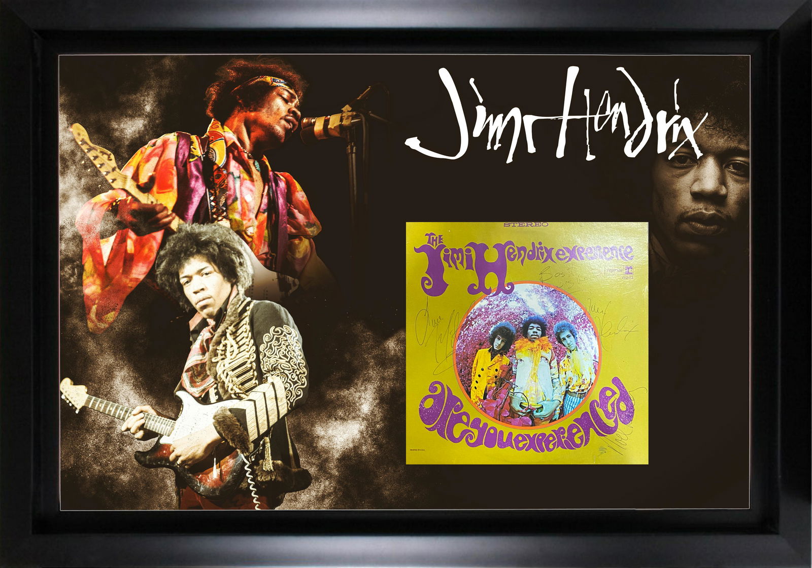 Jimi Hendrix Autographed Album Display (1 of 1)